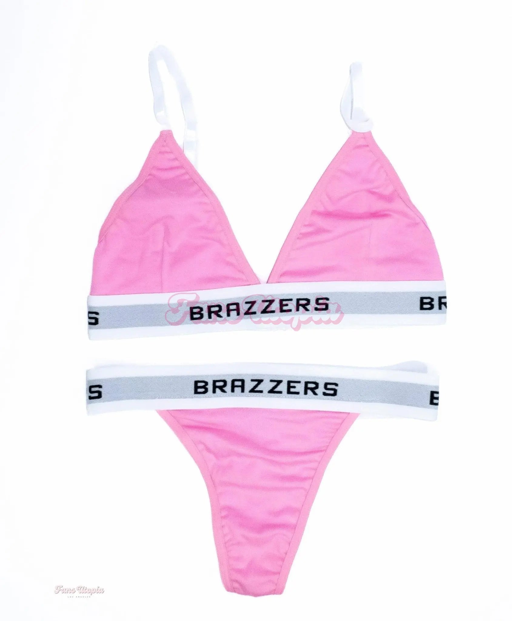 Aiden Ashley Baby Pink Braziers Bra & Panties Set OUTLET