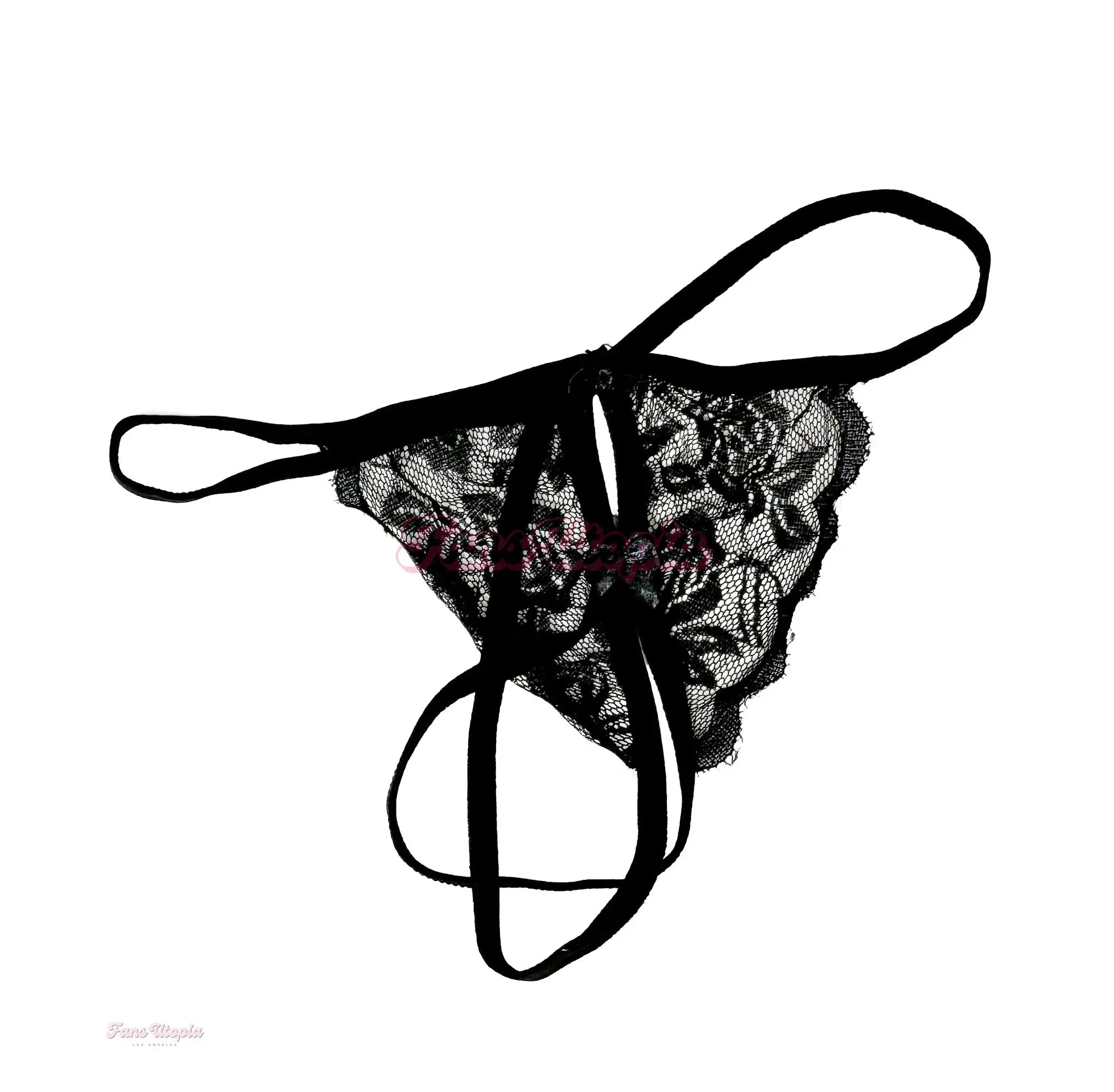 Alexa Payne Black Lace Crotchless Panties OUTLET