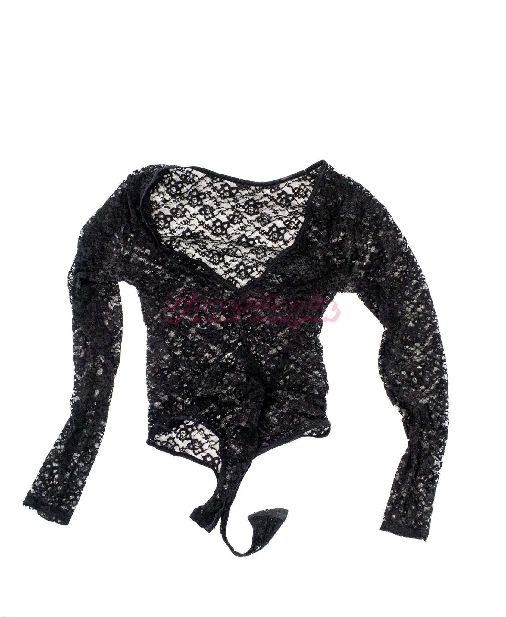 Alexa Payne Black Mesh Bodysuit Alexa Payne