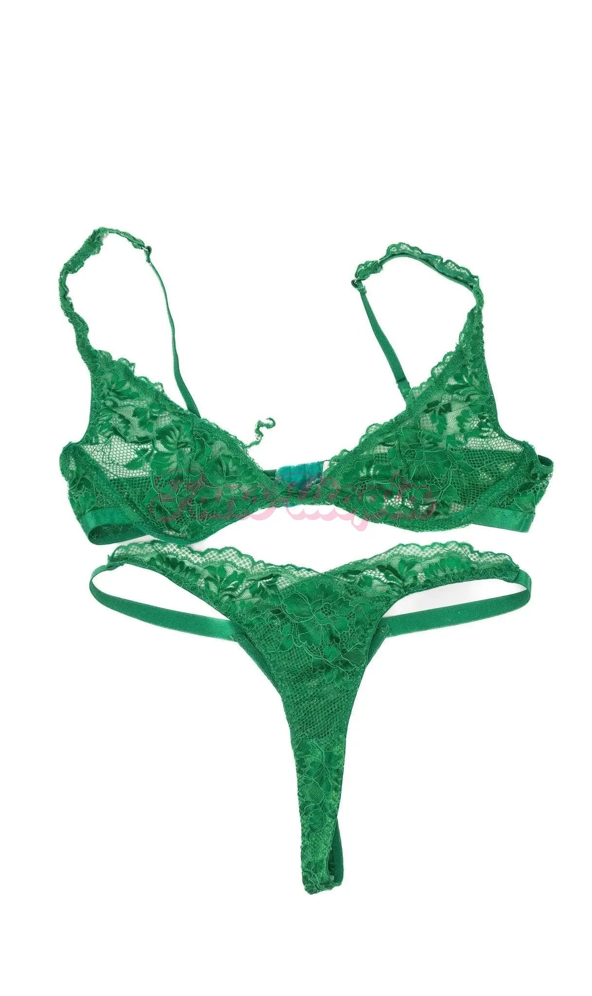 Alexa Payne Green Lace Bra & Panty Set OUTLET