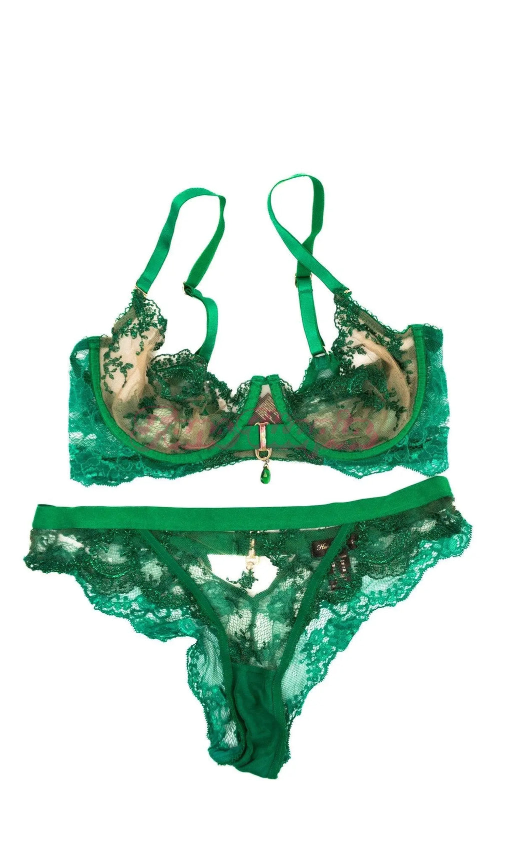 Alexa Payne HB Emerald Green Bra & Panty Set Alexa Payne