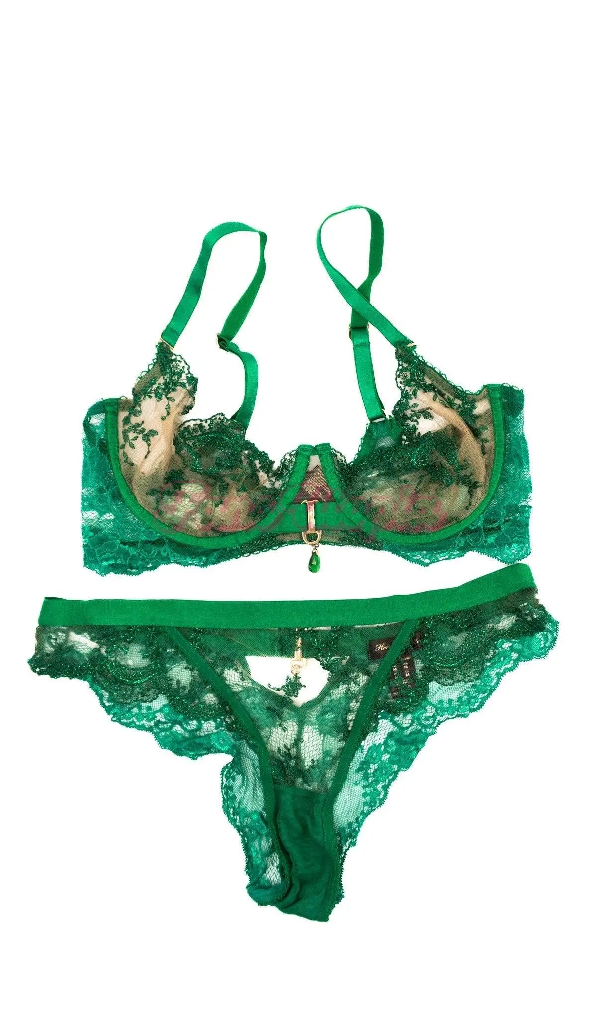 Alexa Payne HB Emerald Green Bra & Panty Set Alexa Payne