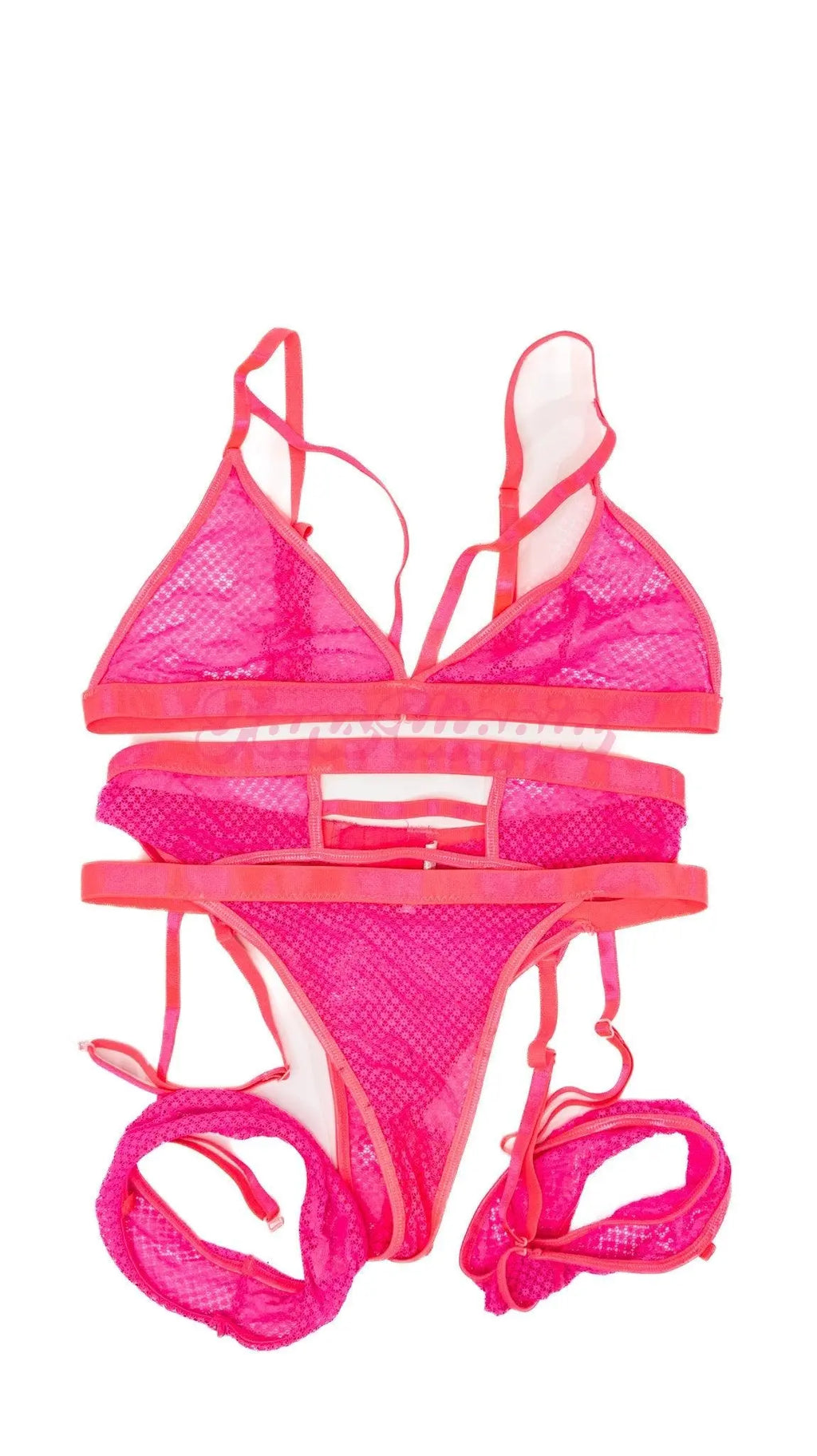 Alexa Payne Hot Pink Lace Set Alexa Payne