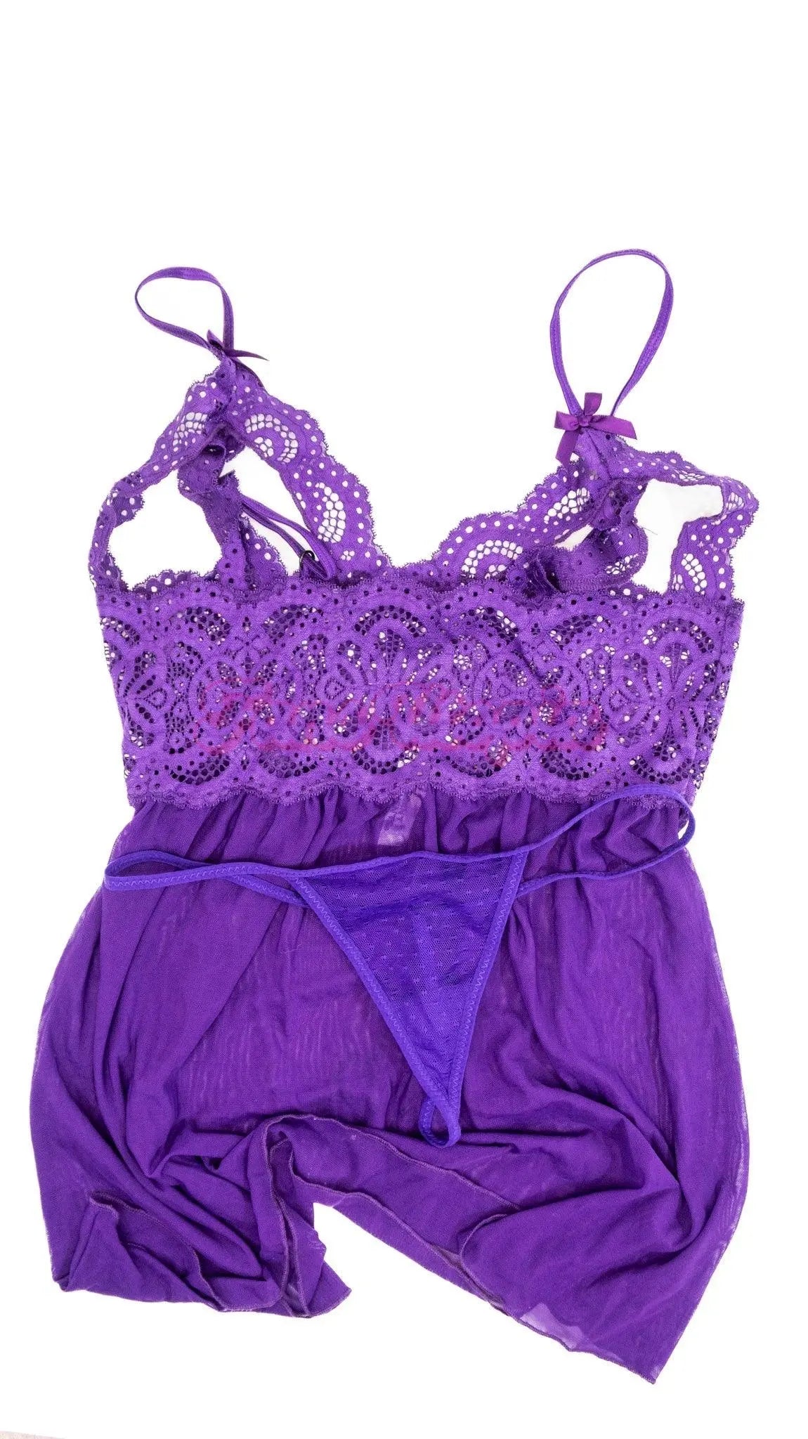 Alexa Payne Purple Teddy + Thong OUTLET