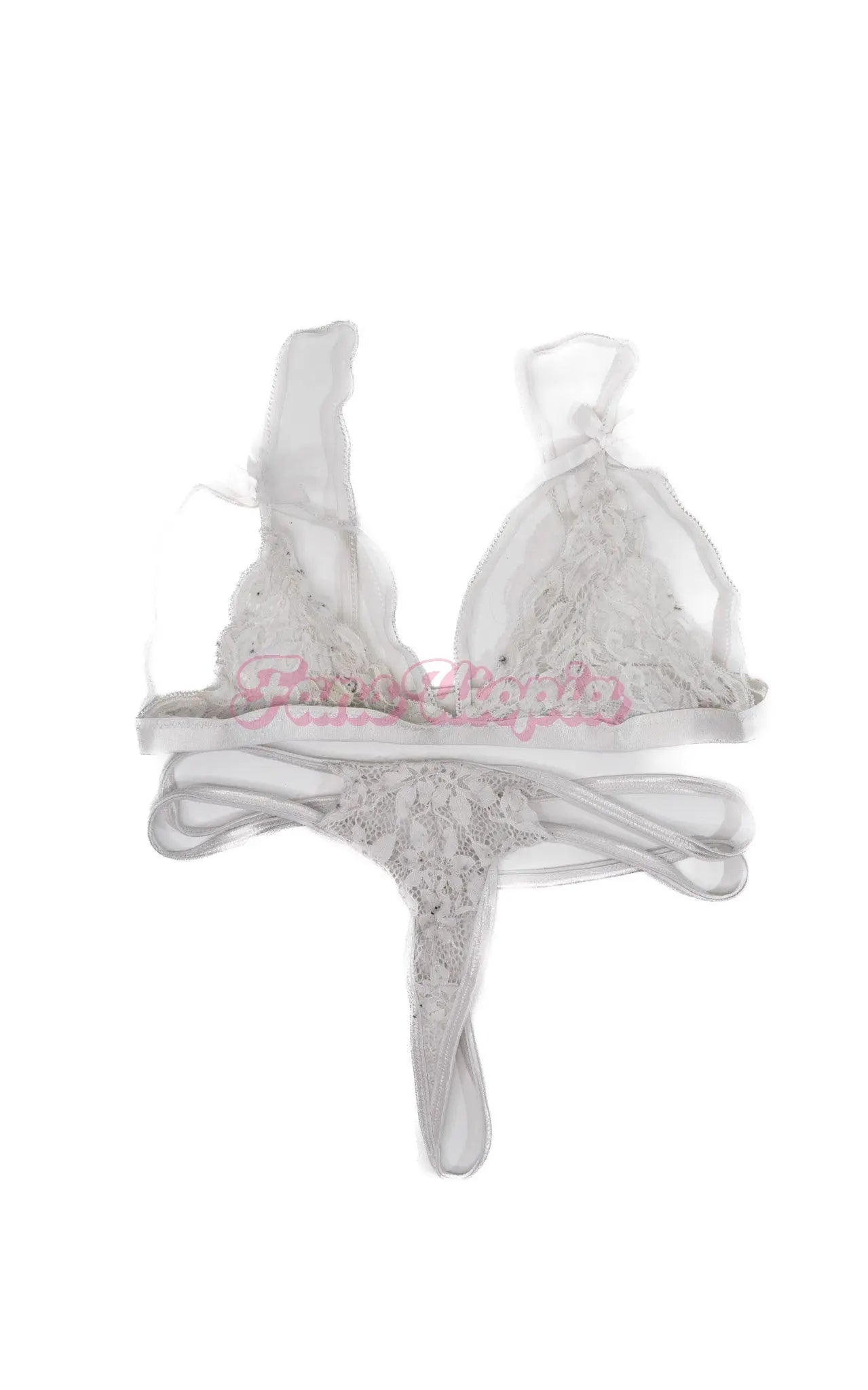 Alexa Payne White Bralette & Panty Set Alexa Payne