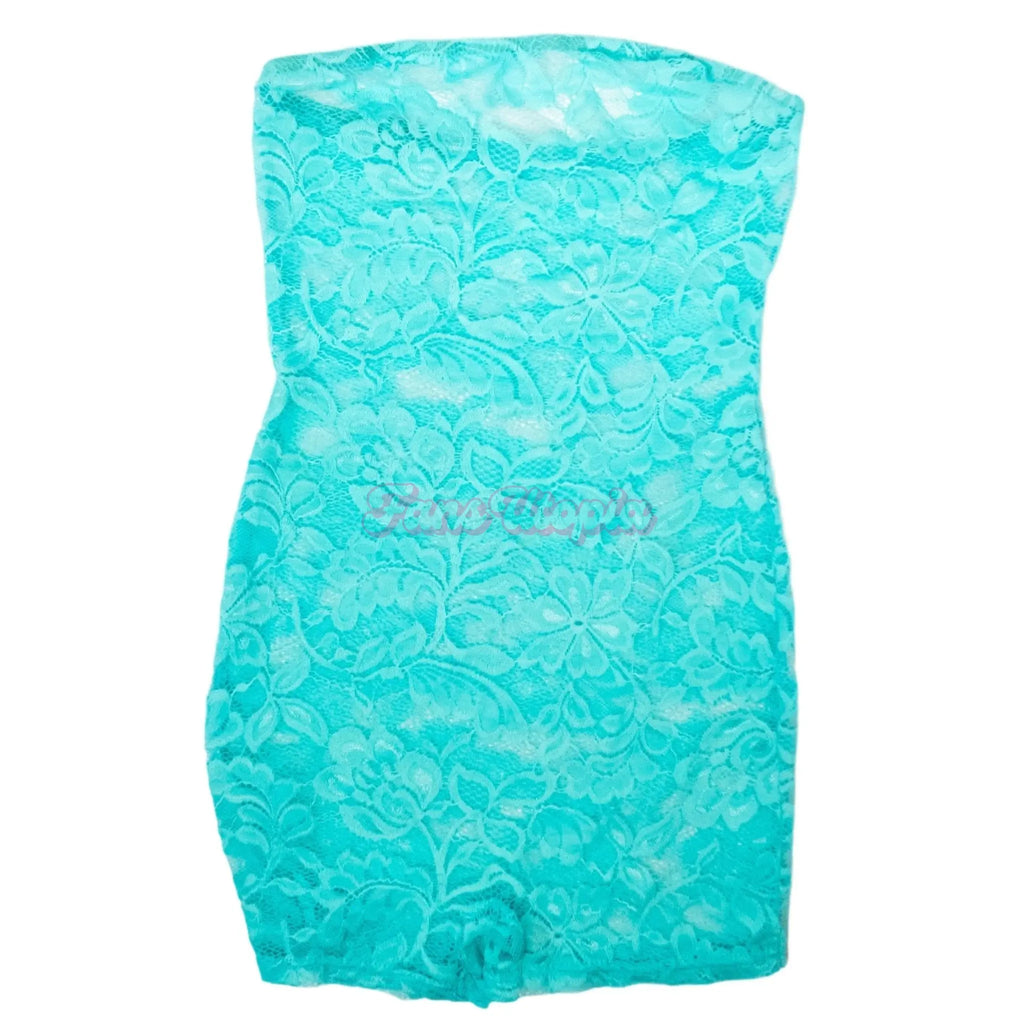 Alix Lynx Blue Lace Romper Alix Lynx