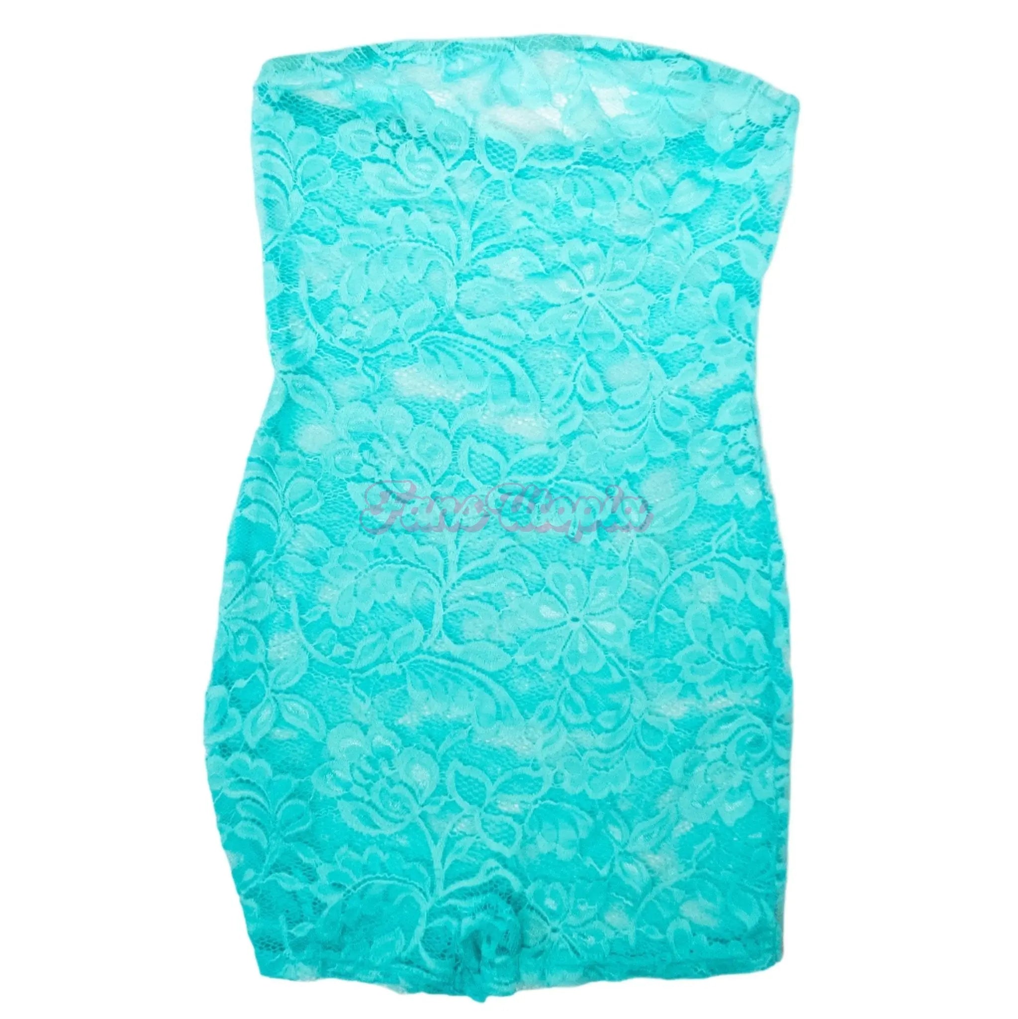 Alix Lynx Blue Lace Romper Alix Lynx