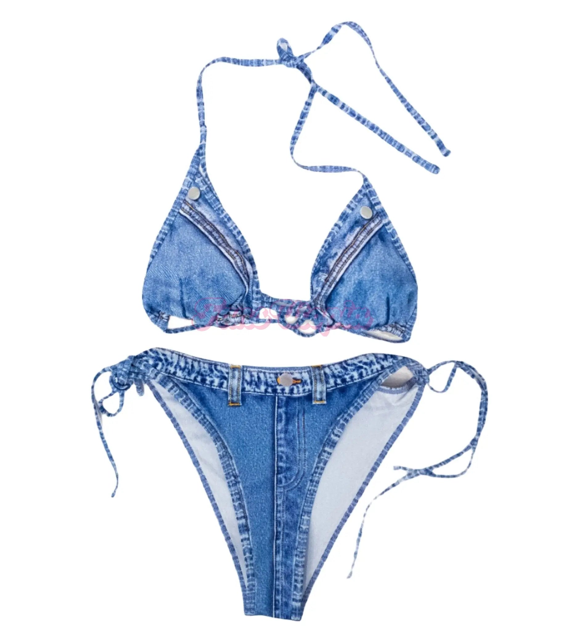 Alix Lynx Denim Print Bikini Alix Lynx
