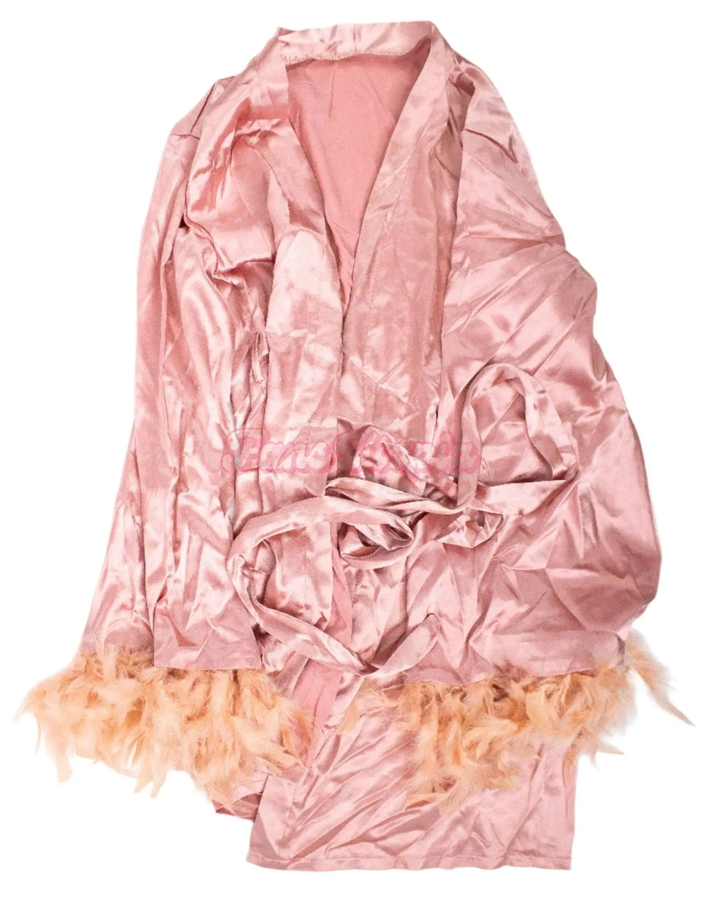 Alix Lynx Pink Feathered Robe Alix Lynx