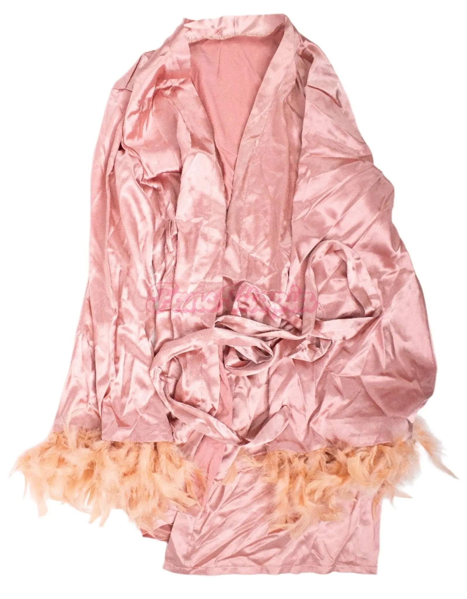 Alix Lynx Pink Feathered Robe Alix Lynx