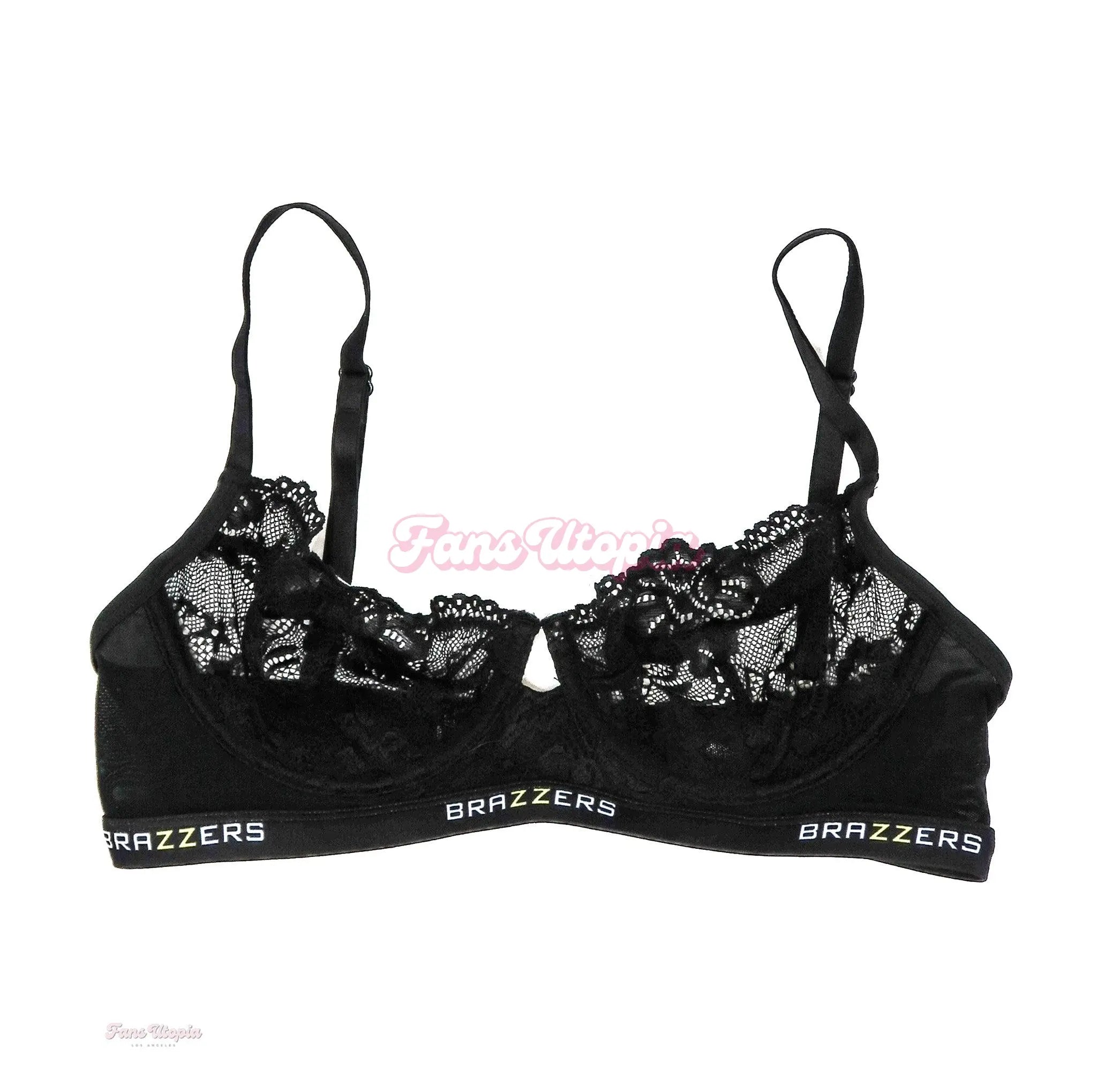 Anna Claire Clouds Black Brazzers Lace Bra OUTLET
