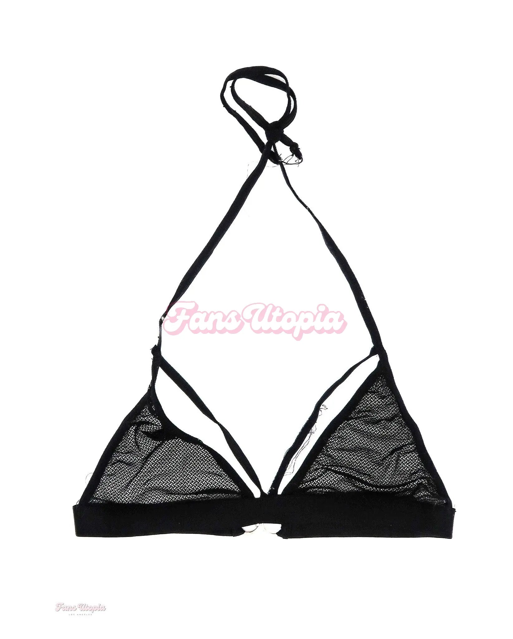 Anna Claire Clouds Black Mesh Bralette OUTLET