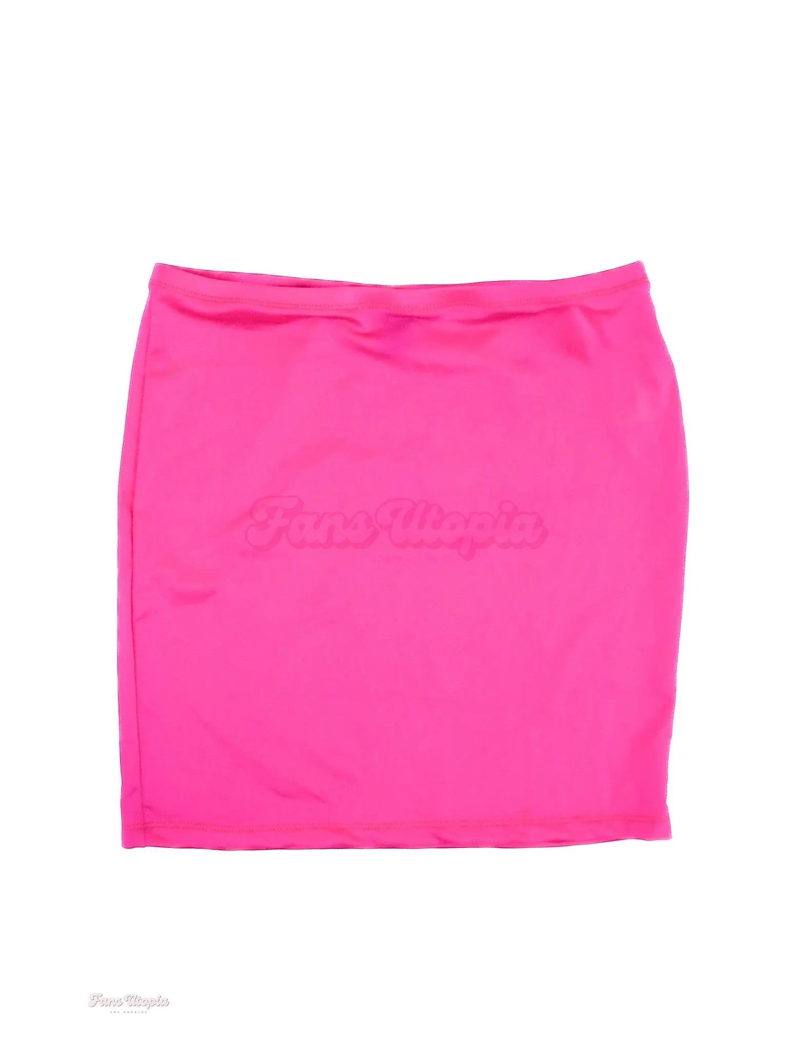 Anna Claire Clouds Hot Pink Mini Skirt OUTLET