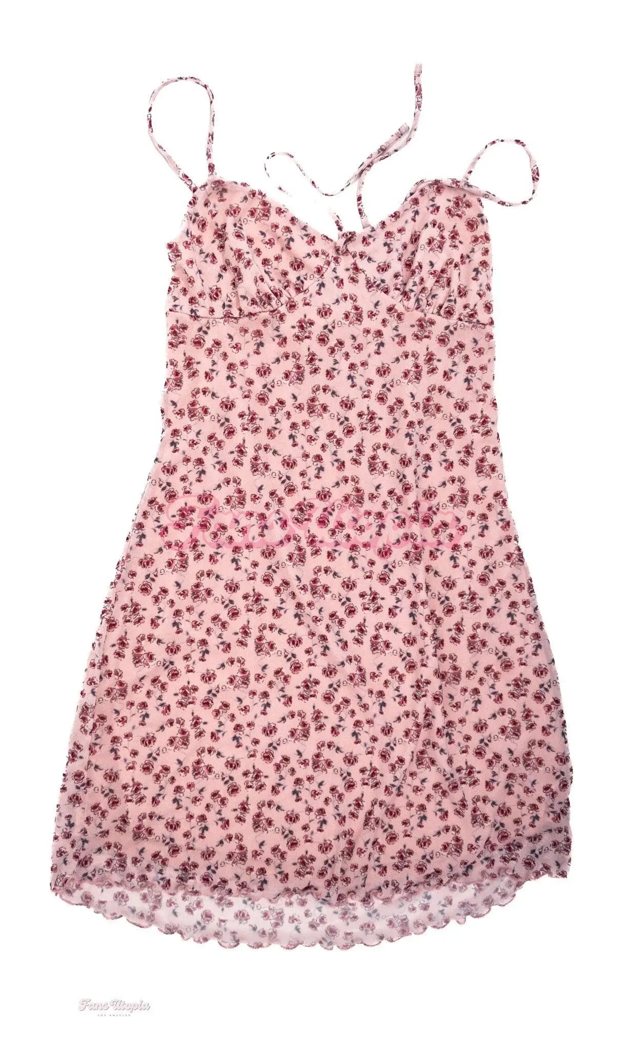 Anna Claire Clouds Pink Floral Dress OUTLET