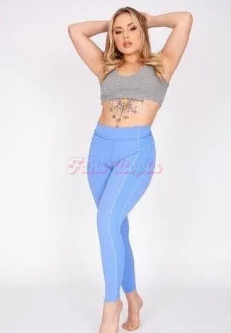Anna Claire Clouds Ripped Purple Leggings Anna Claire Clouds