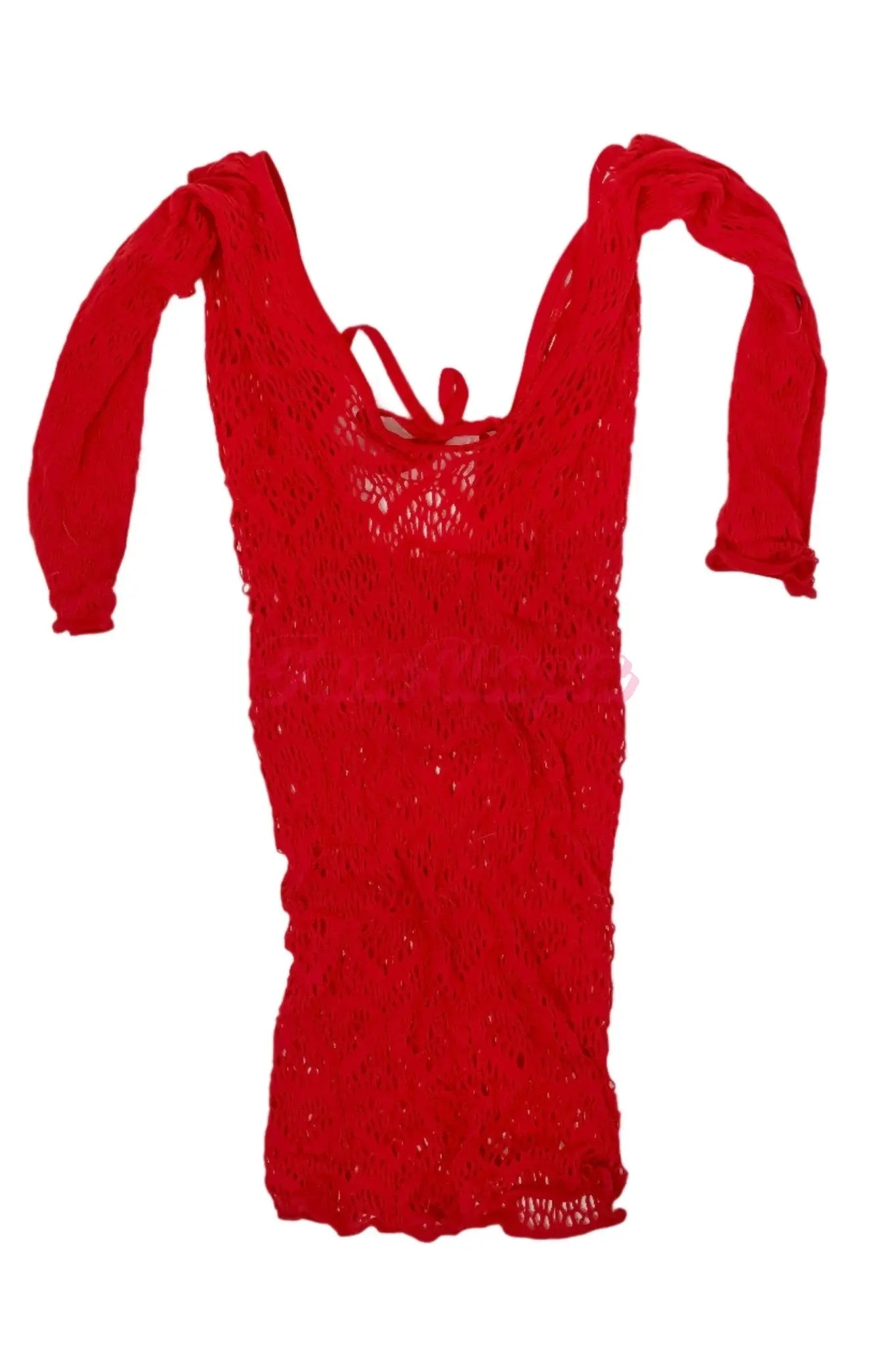 Ashlyn Peaks Red Mesh Dress Ashlyn Peaks
