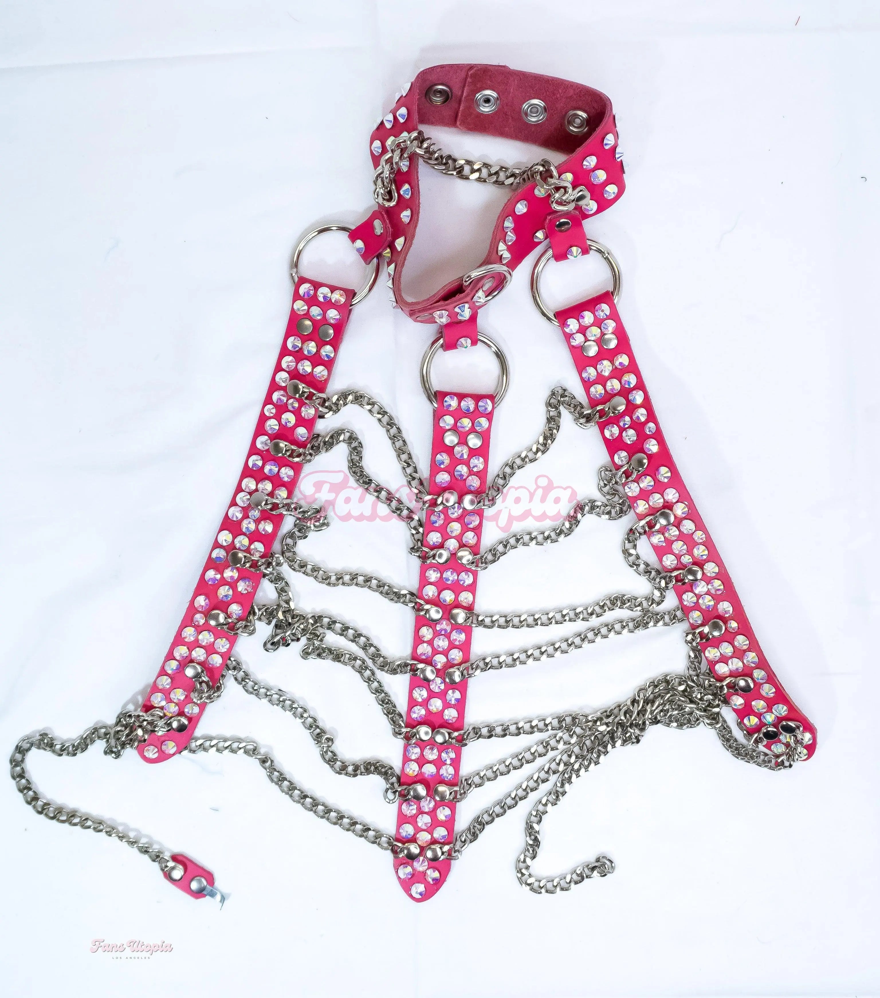 Aubrey Kate Pink Chain Top + Autographed Photos Aubrey Kate