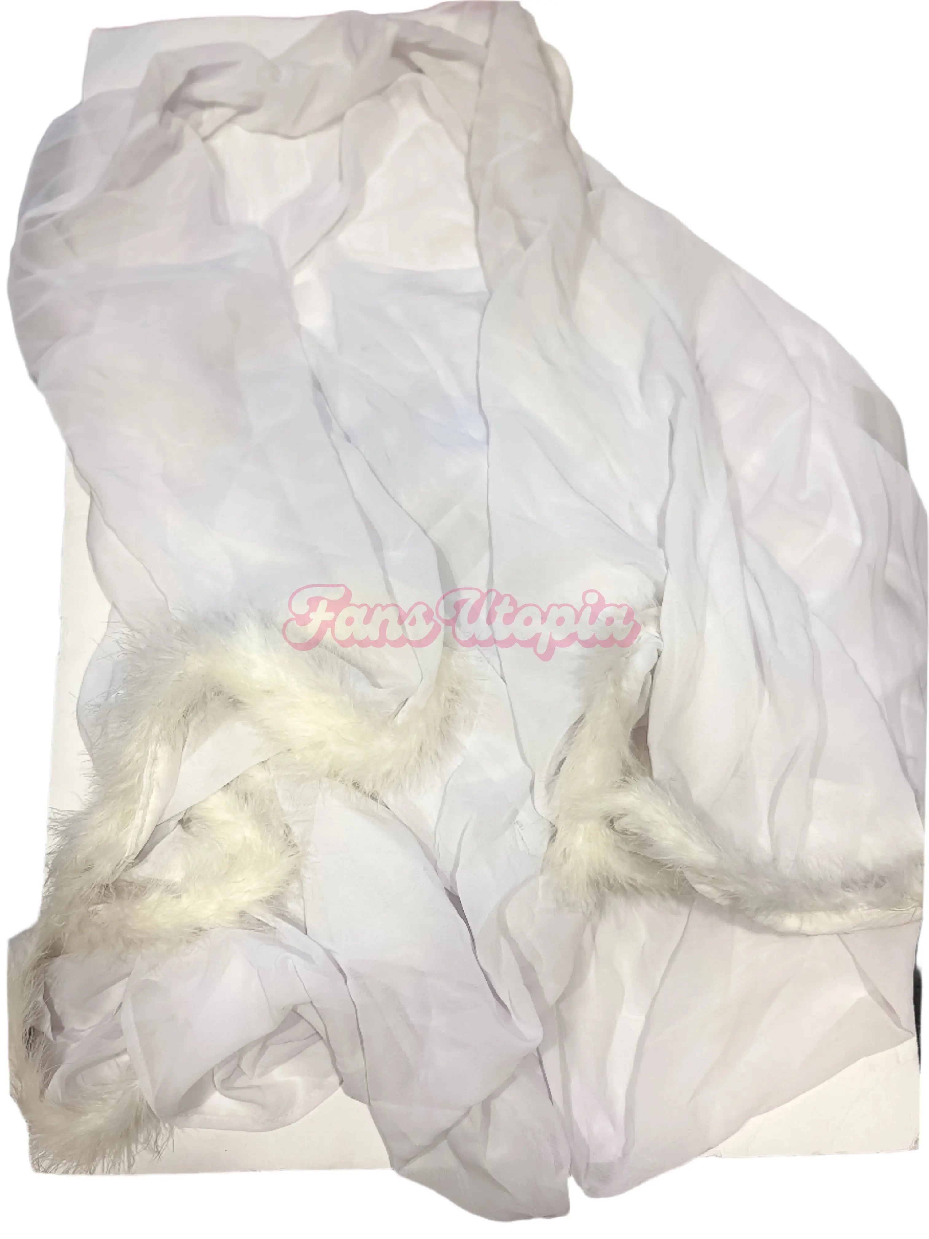Aubrey Kate White Furlined Robe Aubrey Kate