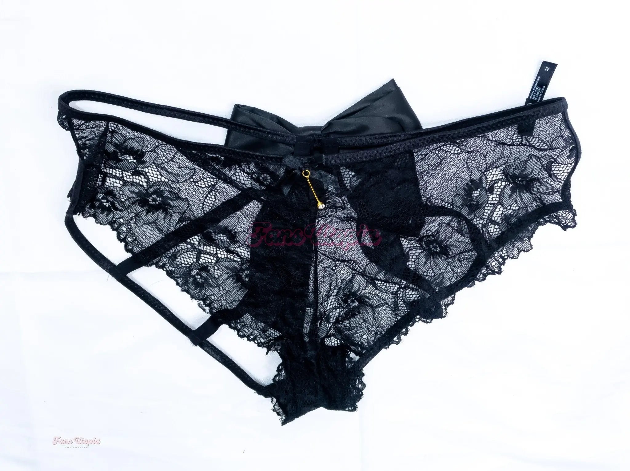 Ava Stone Black Bow Panties + Signed Polaroid Ava Stone