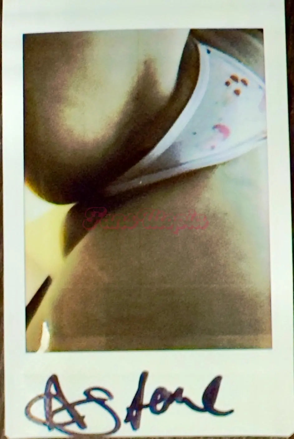 Ava Stone Colorful Mushroom Thong + Signed Polaroid Ava Stone