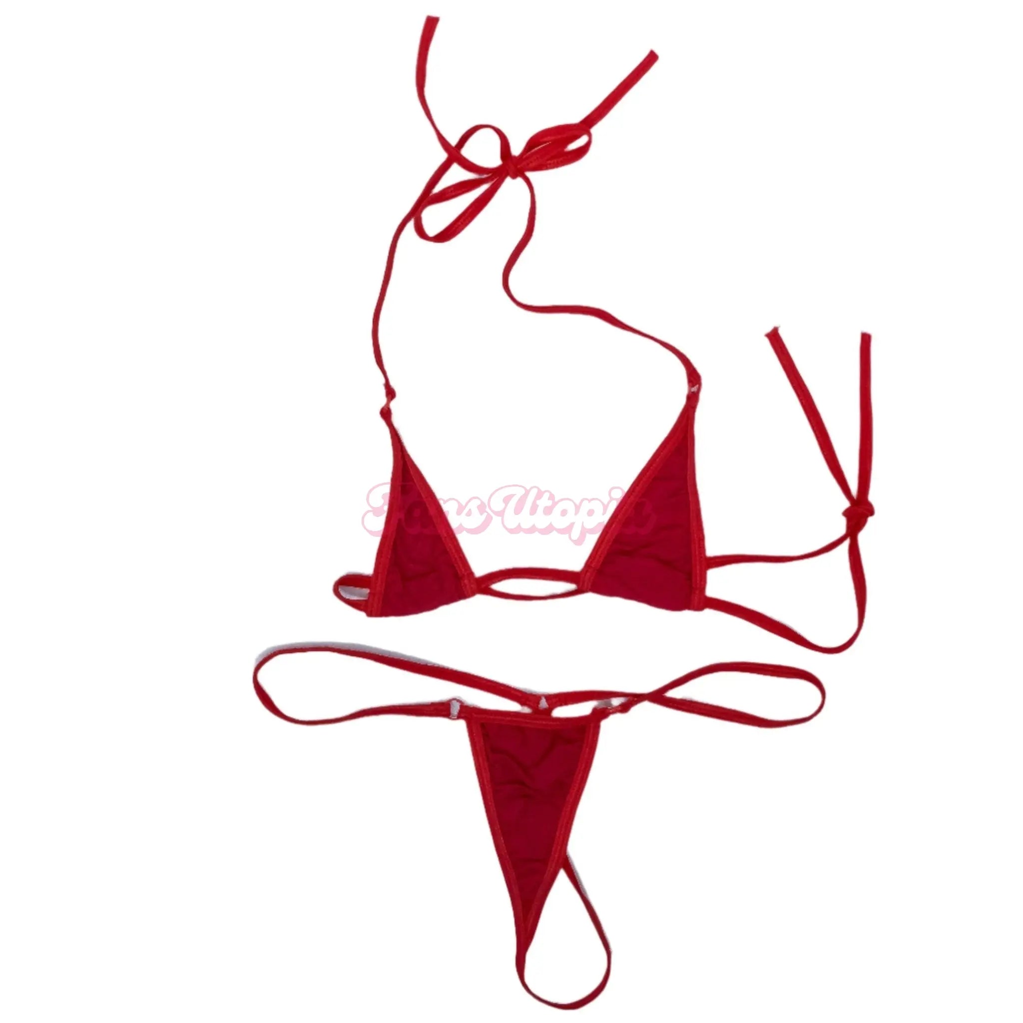 Avery Jane Red String Bikini Avery Jane