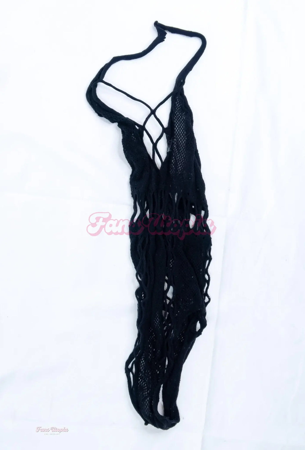 Bella Blu Black Mesh Halter Bodysuit Bella Blu