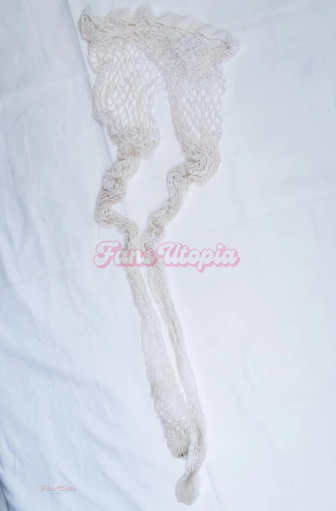 Bella Blu White Fishnet Stockings Bella Blu