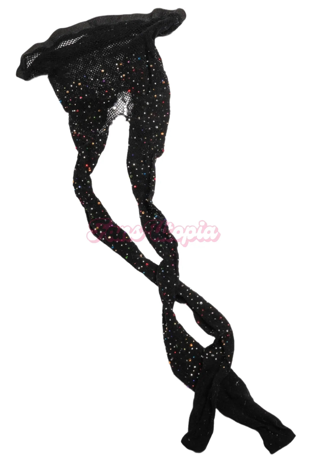 Brenna McKenna Black Rhinestoned Fishnet Stockings Brenna McKenna