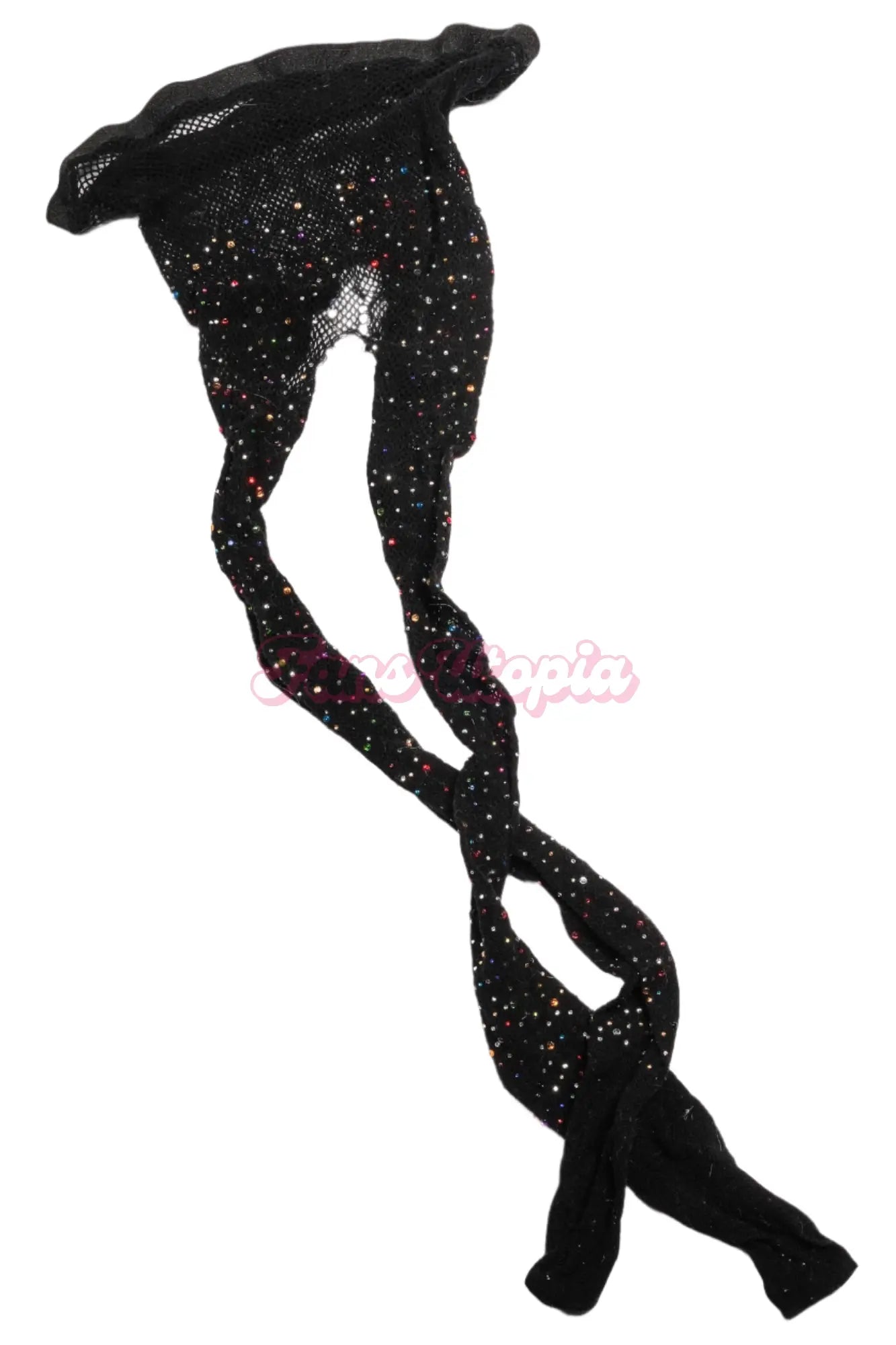 Brenna McKenna Black Rhinestoned Fishnet Stockings Brenna McKenna