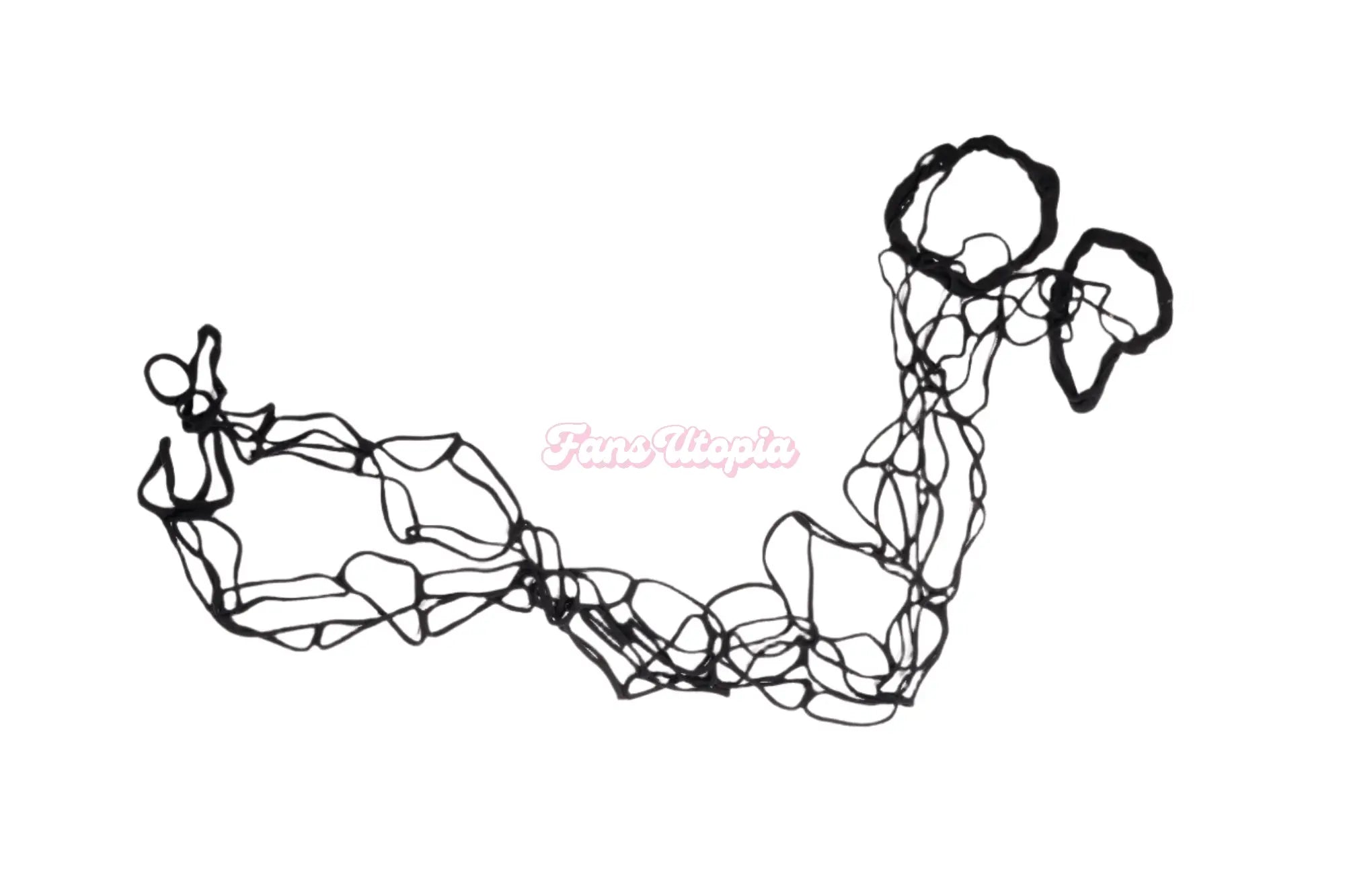 Brenna McKenna Black String Fishnet Thigh Highs Brenna McKenna