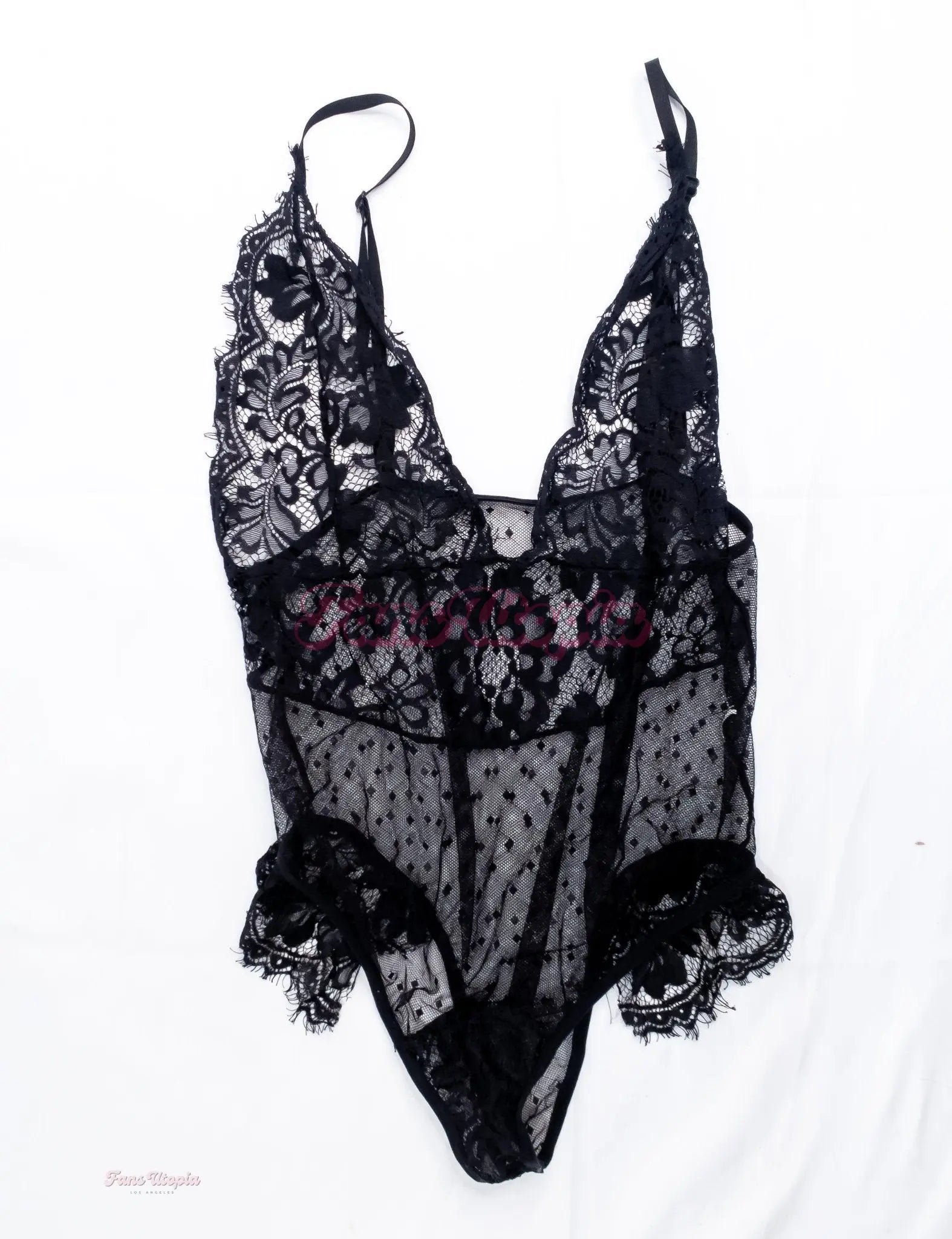Brett Rossi Black Lace Bodysuit + Signed Polaroid Brett Rossi