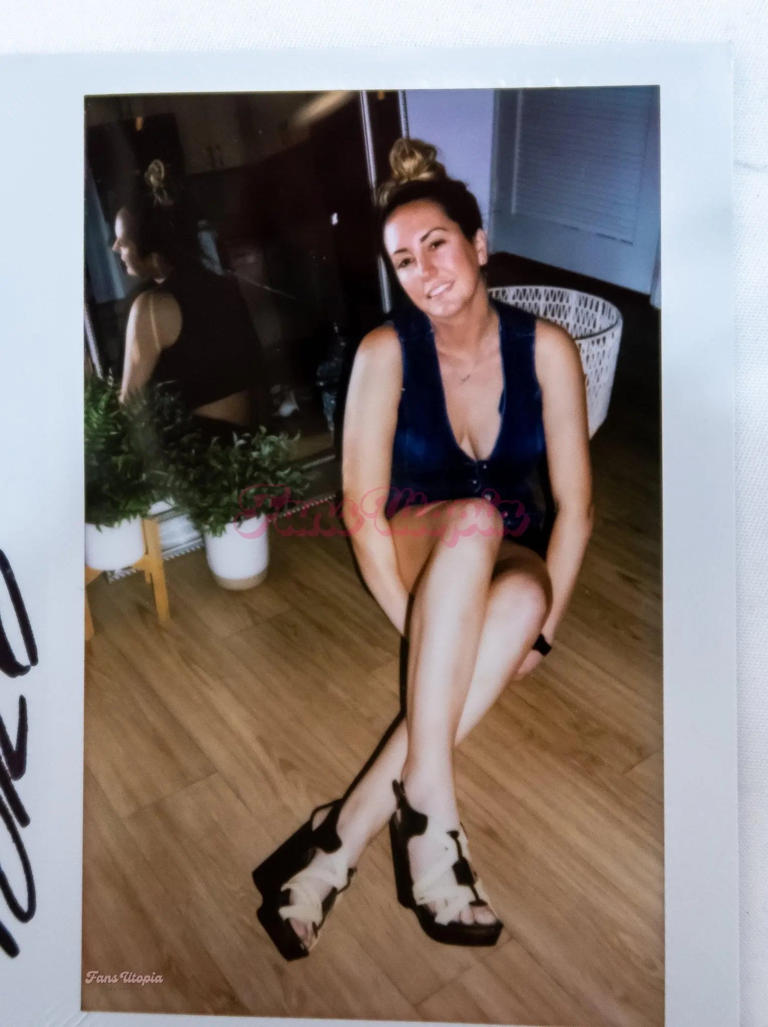 Brett Rossi Brown Slides + Signed Polaroid Brett Rossi