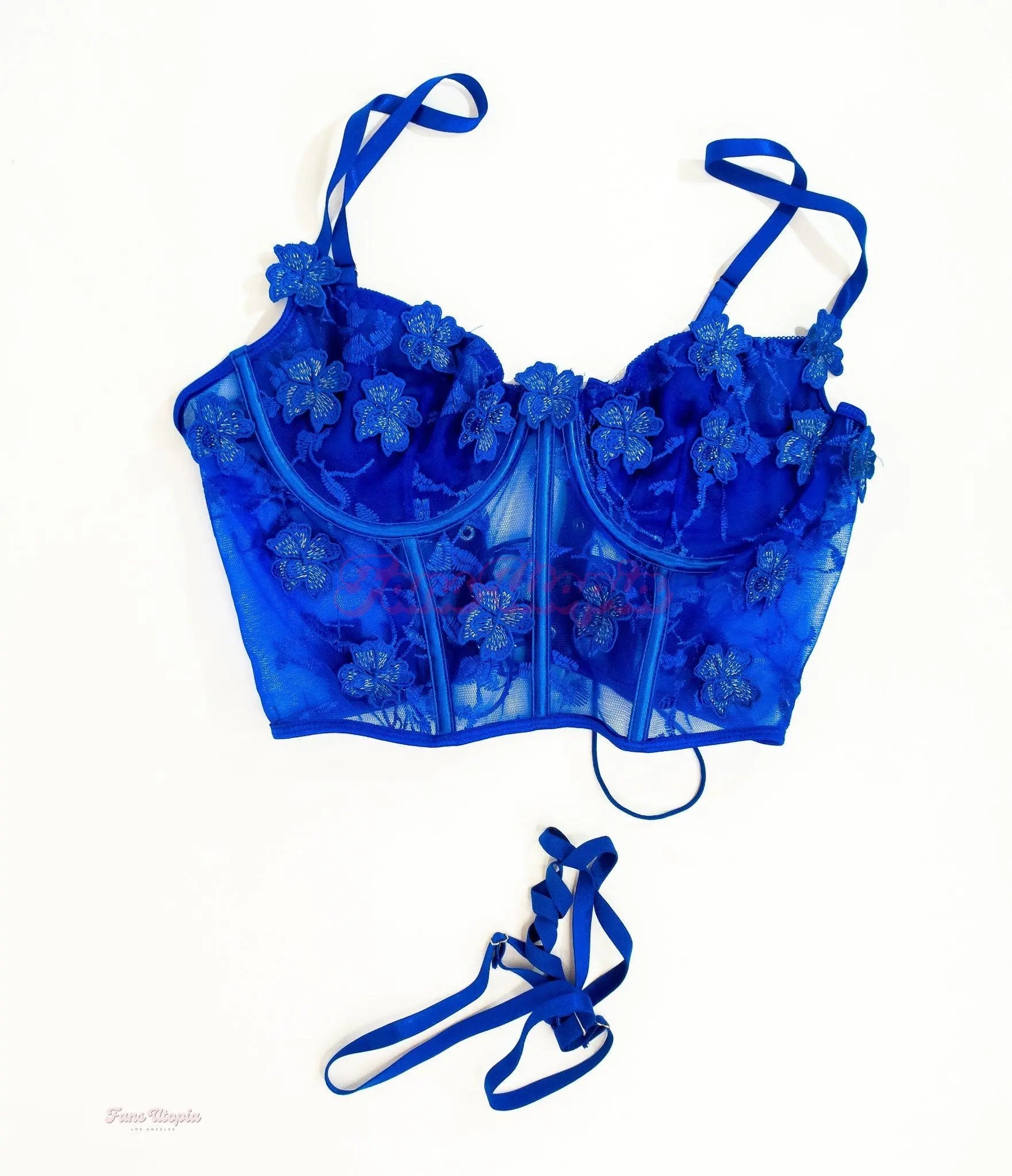 Brittney Kade Blue Lace Bra & Panties Brittney Kade