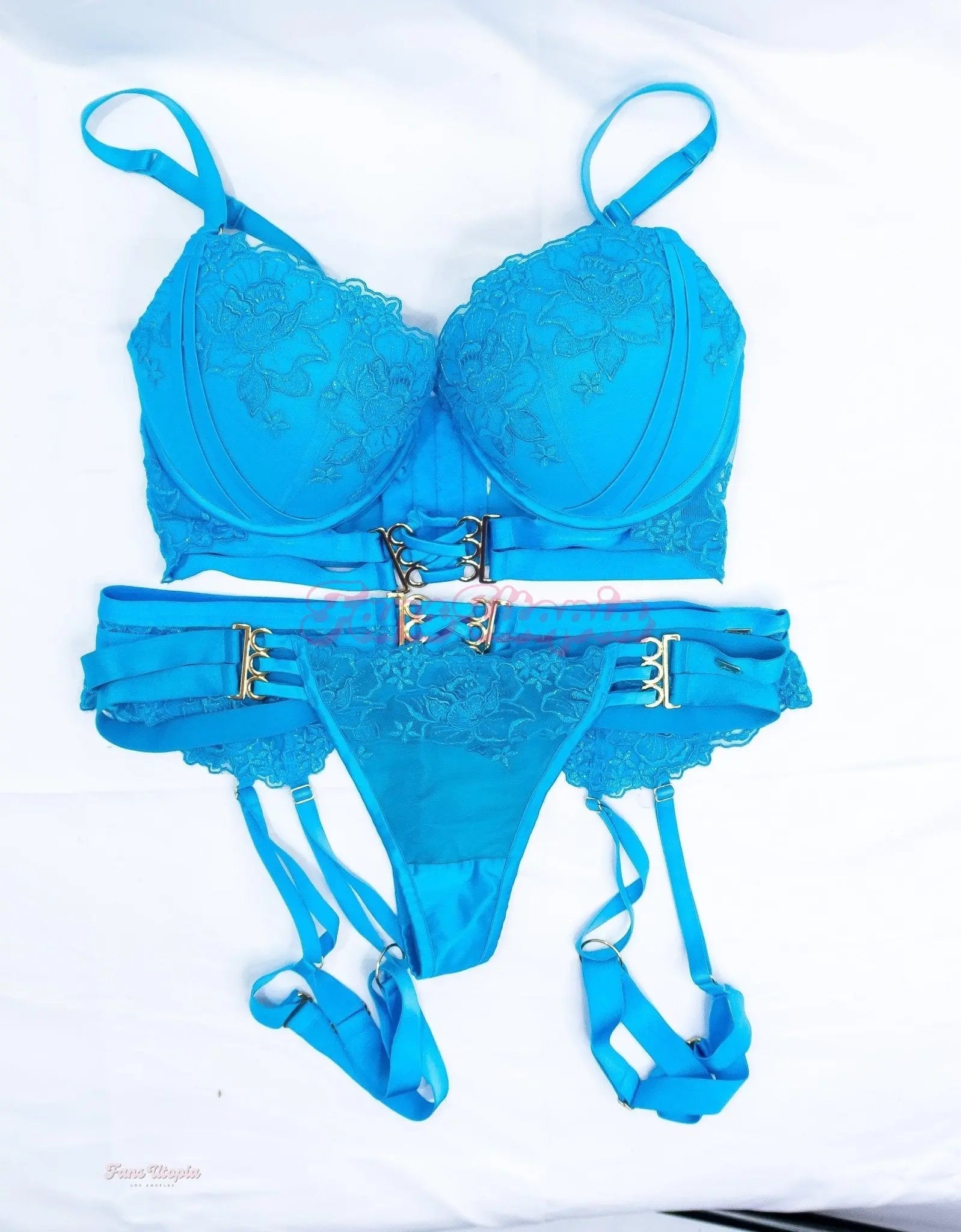 Brittney Kade Blue Lace Lingerie Set Brittney Kade