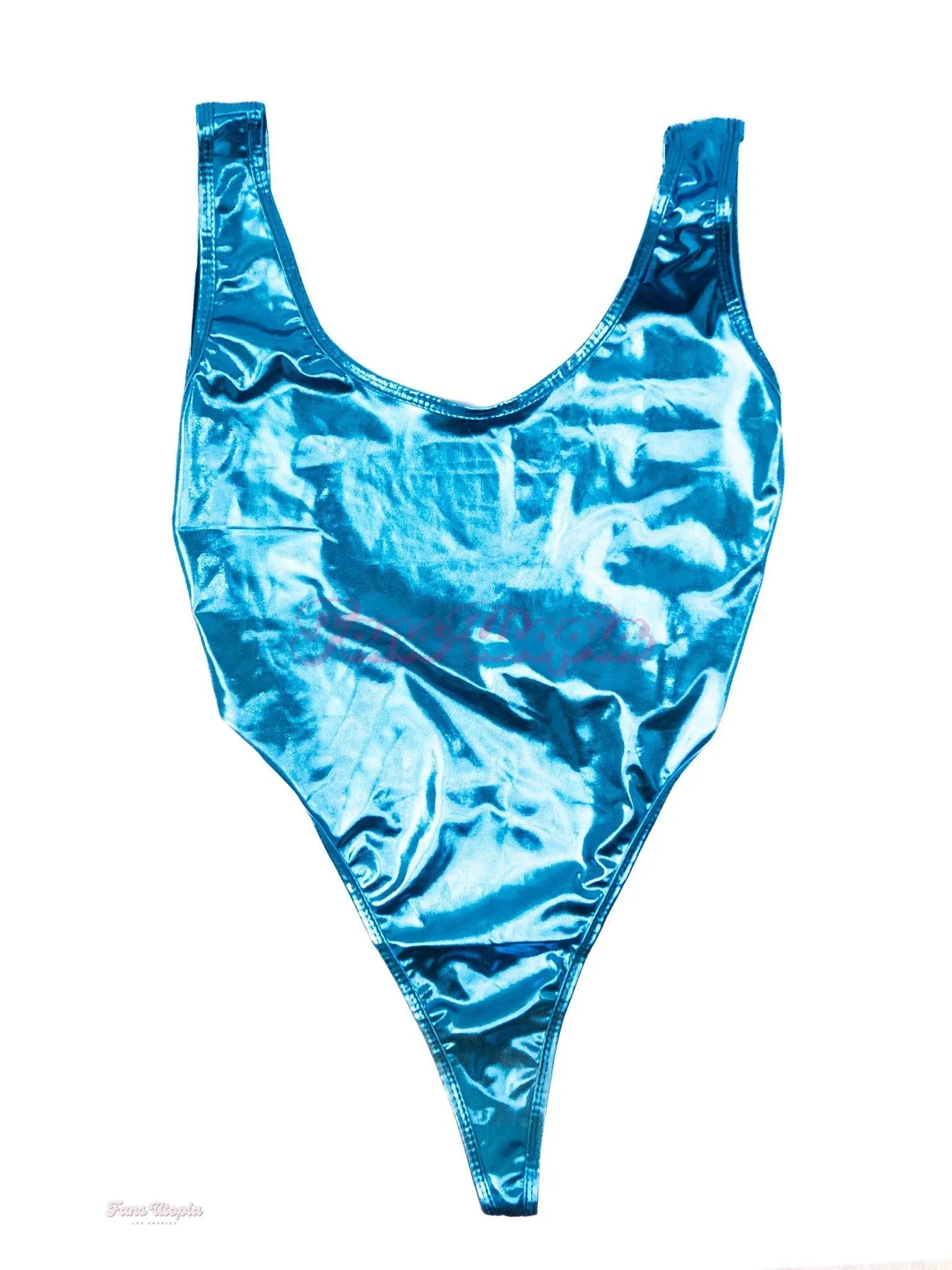 Bunny Madison Blue Metallic Bodysuit Bunny Madison