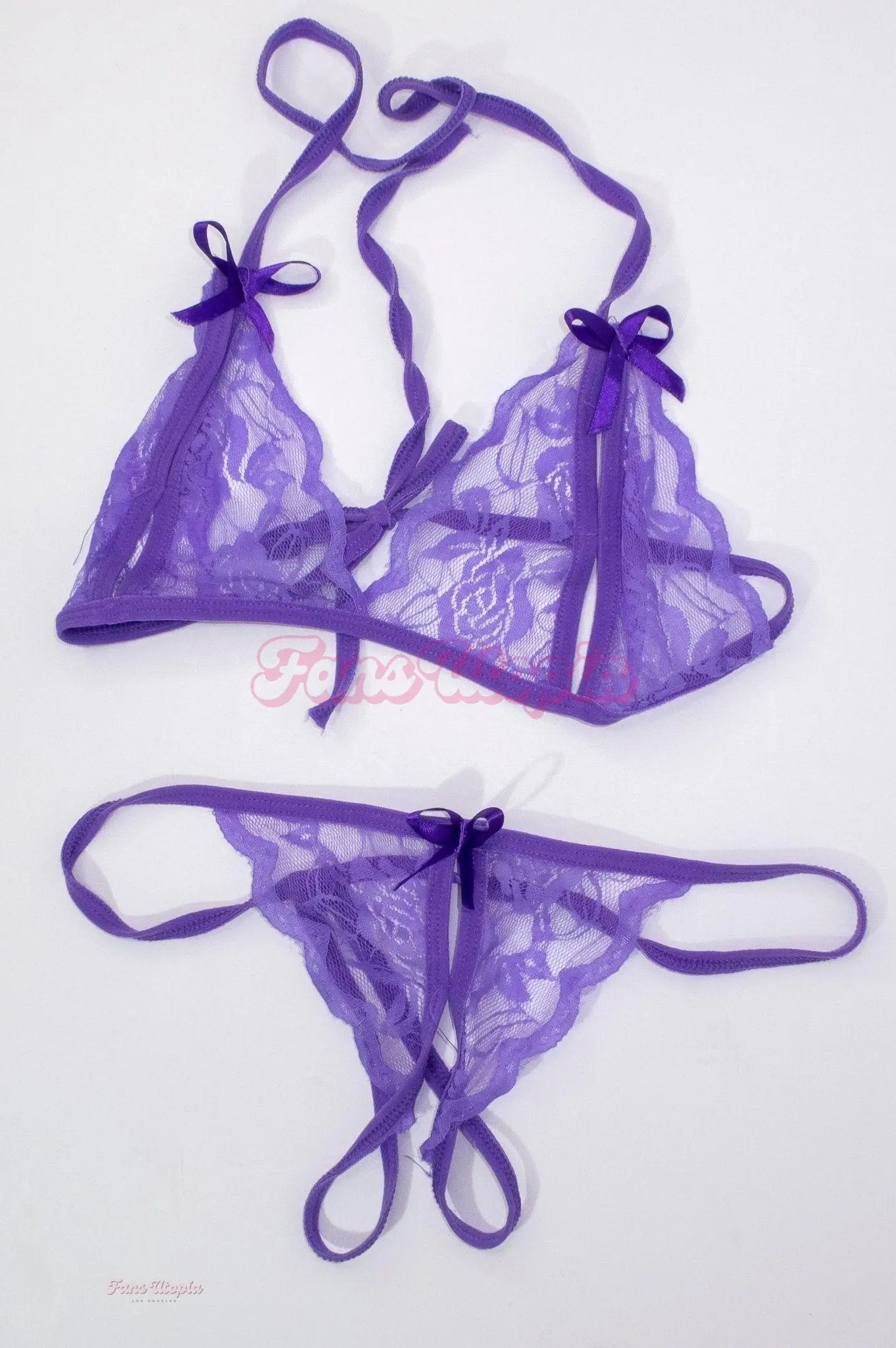 Catherine Knight Purple Lace Bra & Panties Set Catherine Knight