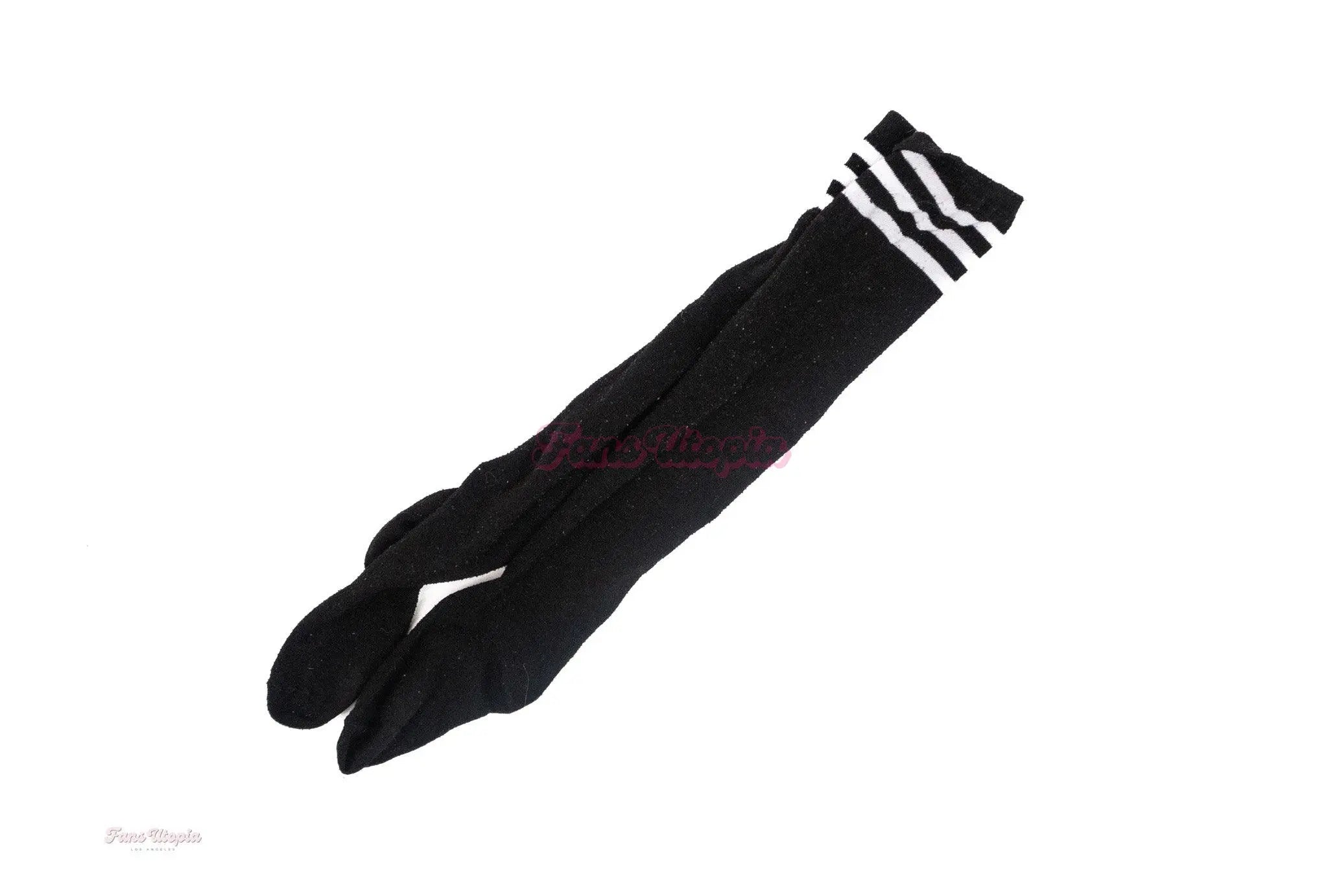Celestina Blooms Black Knee Socks Celestina Blooms