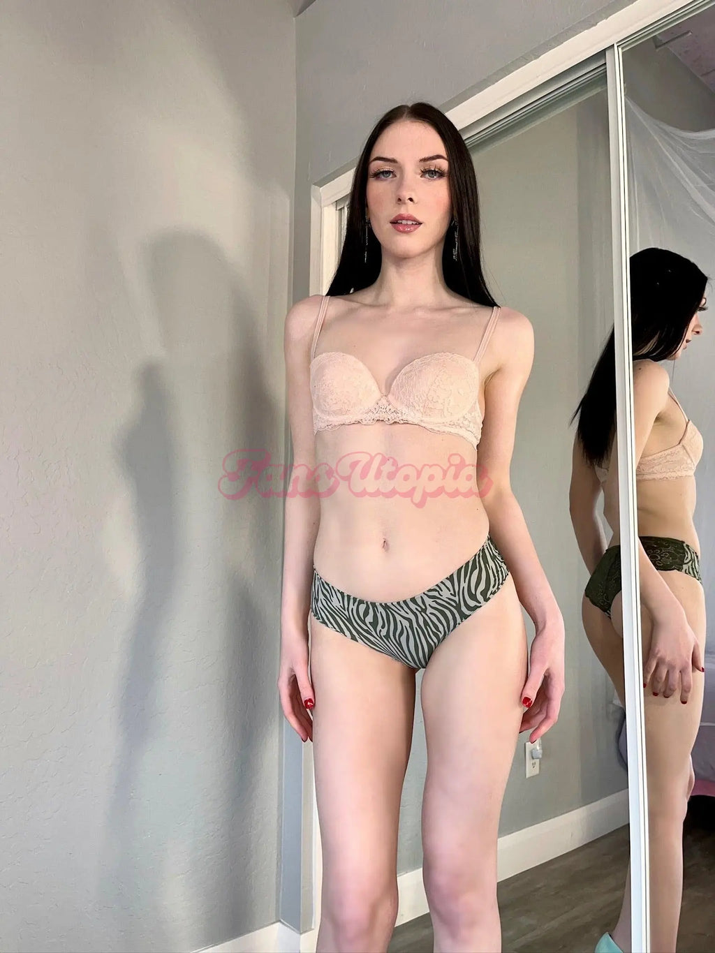 Celestina Blooms Green Zebra Panties Celestina Blooms
