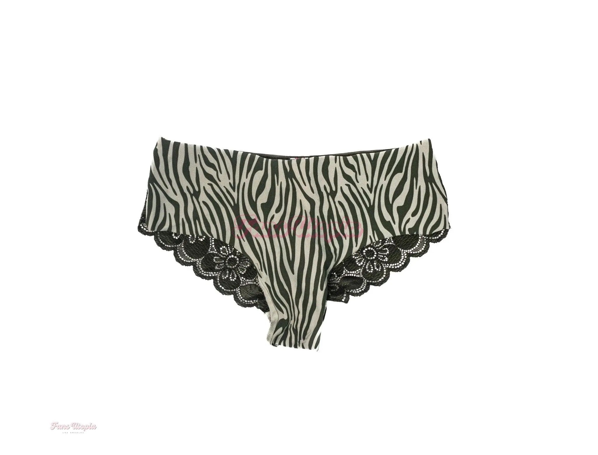 Celestina Blooms Green Zebra Panties Celestina Blooms