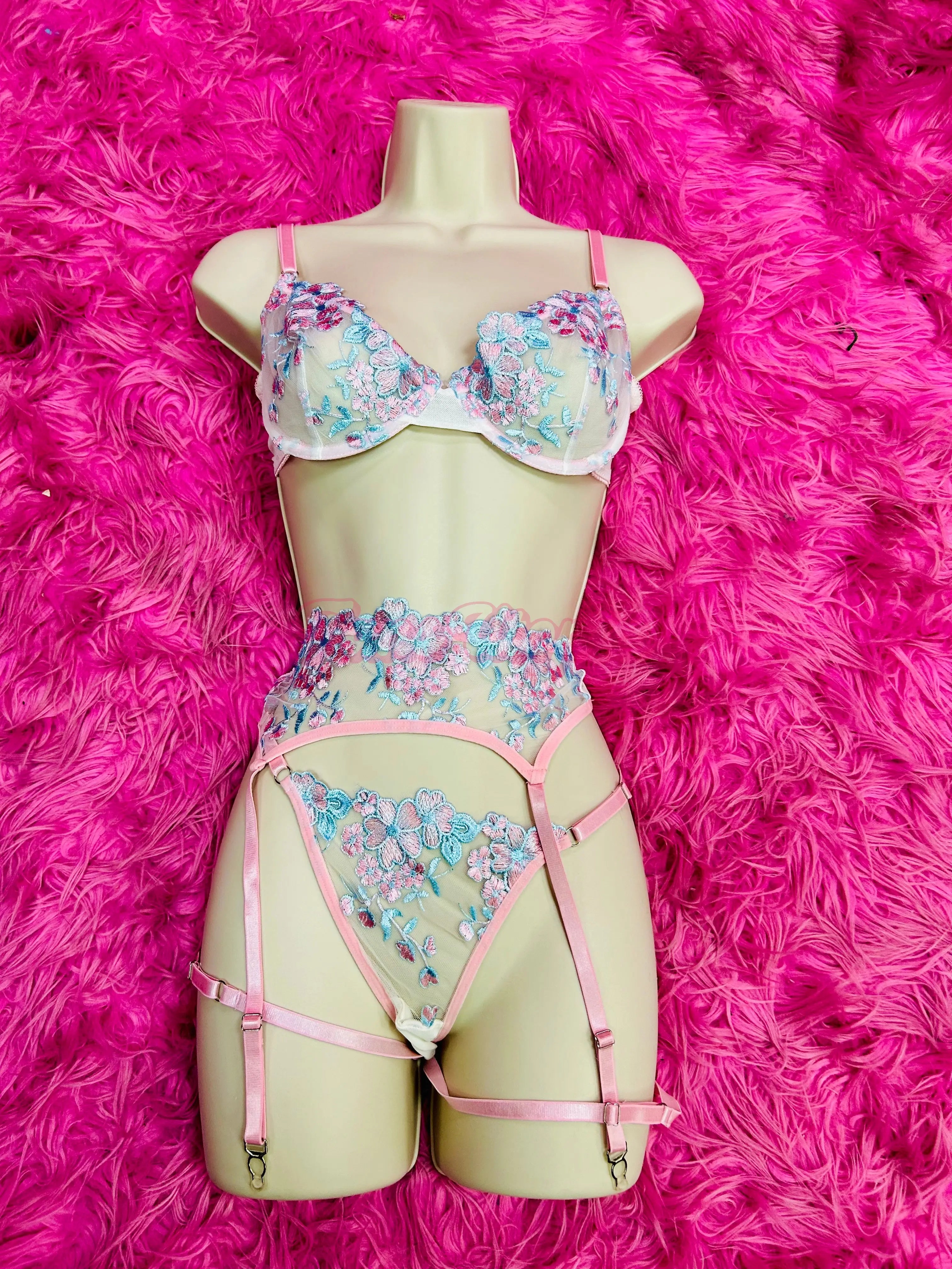 Chanel Camryn Floral Lingerie Set Chanel Camryn
