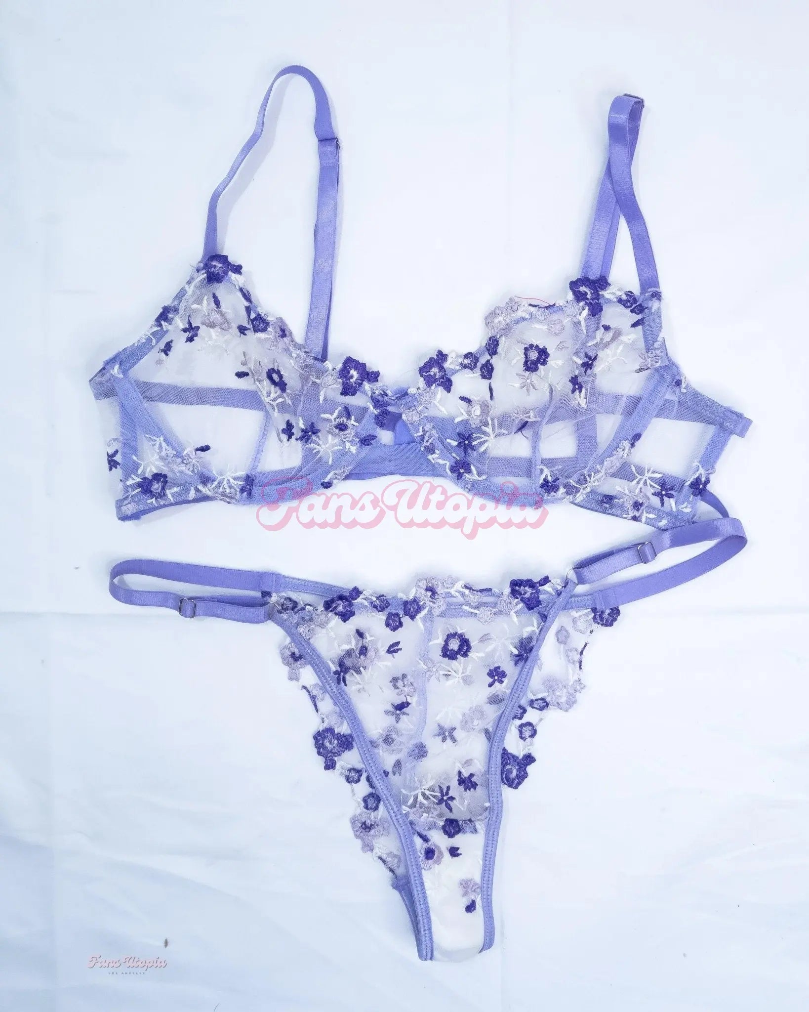 Chanel Camryn Lilac Bra & Panties Set Chanel Camryn