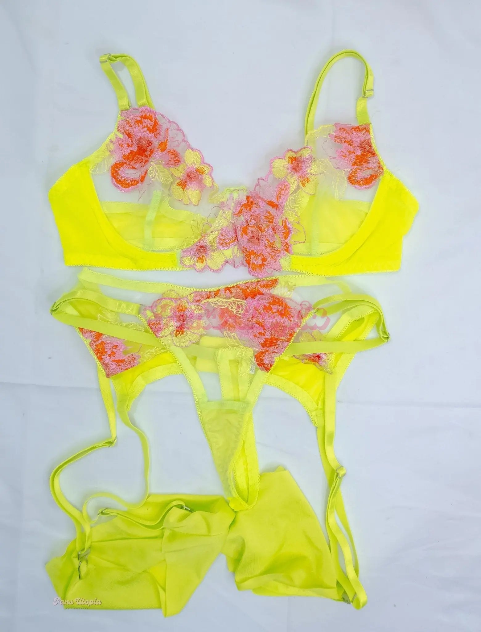 Chanel Camryn Neon Lingerie Set Chanel Camryn