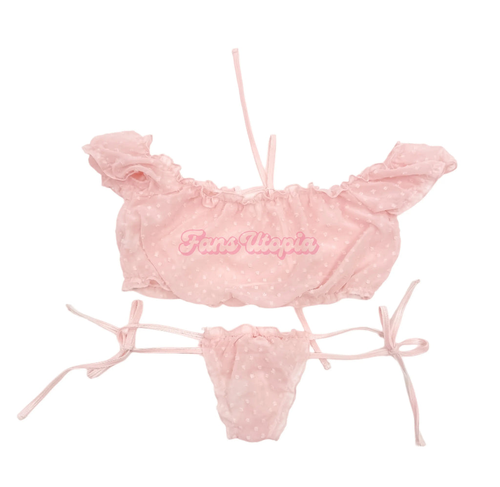 Chanel Camryn Pink Frilly Top & Bottoms Chanel Camryn