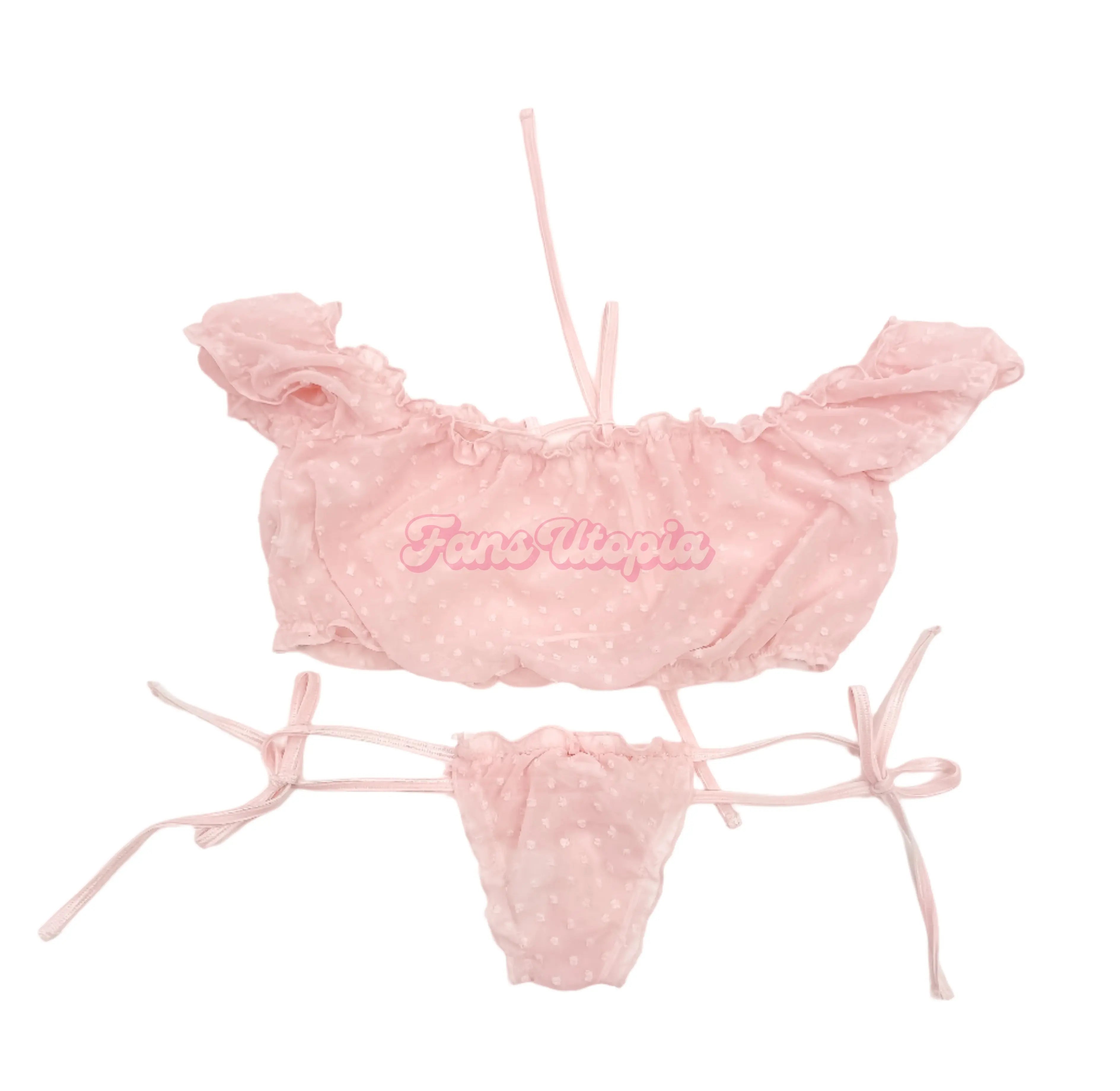 Chanel Camryn Pink Frilly Top & Bottoms Chanel Camryn