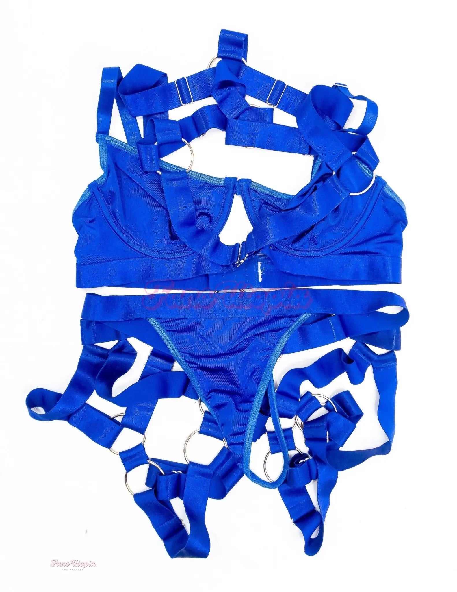 Chanel Camryn Royal Blue Strappy Lingerie Set Chanel Camryn