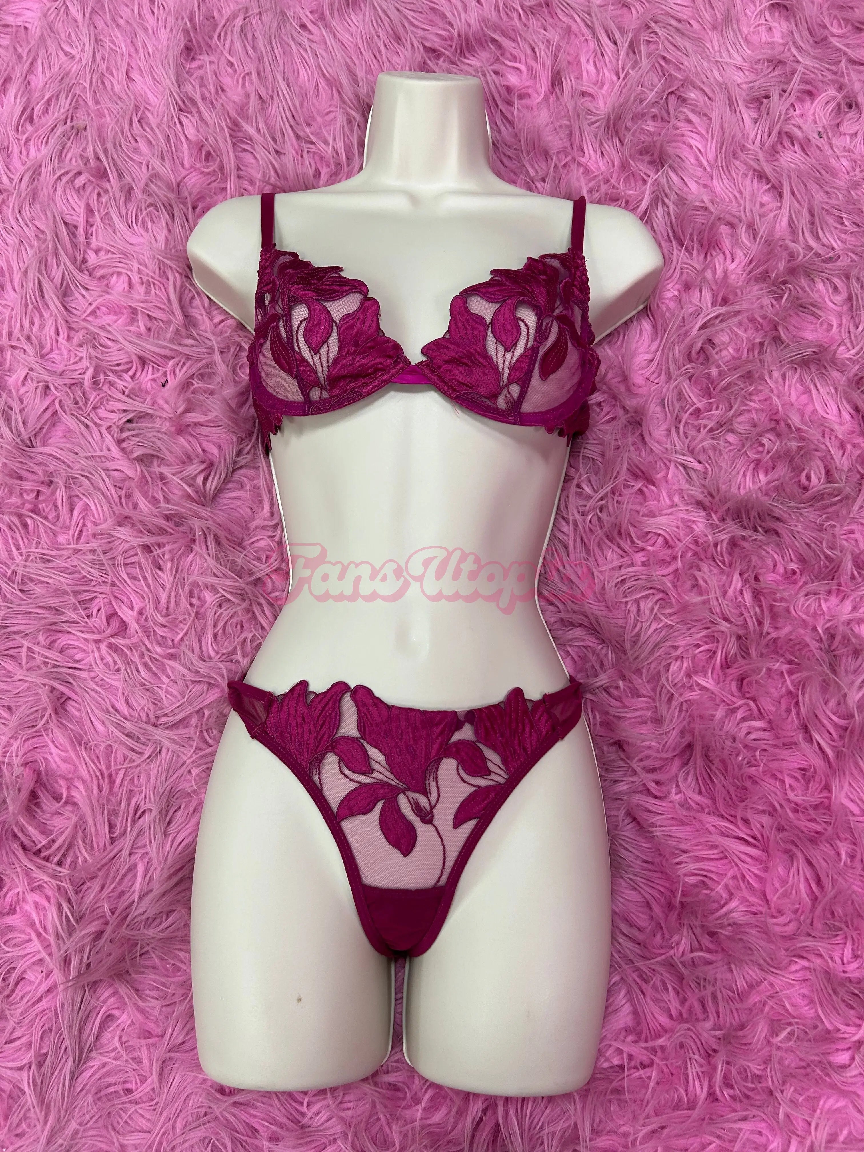 Cheerleader Kait Red Lace  Bra & Panty Set Cheerleader Kait