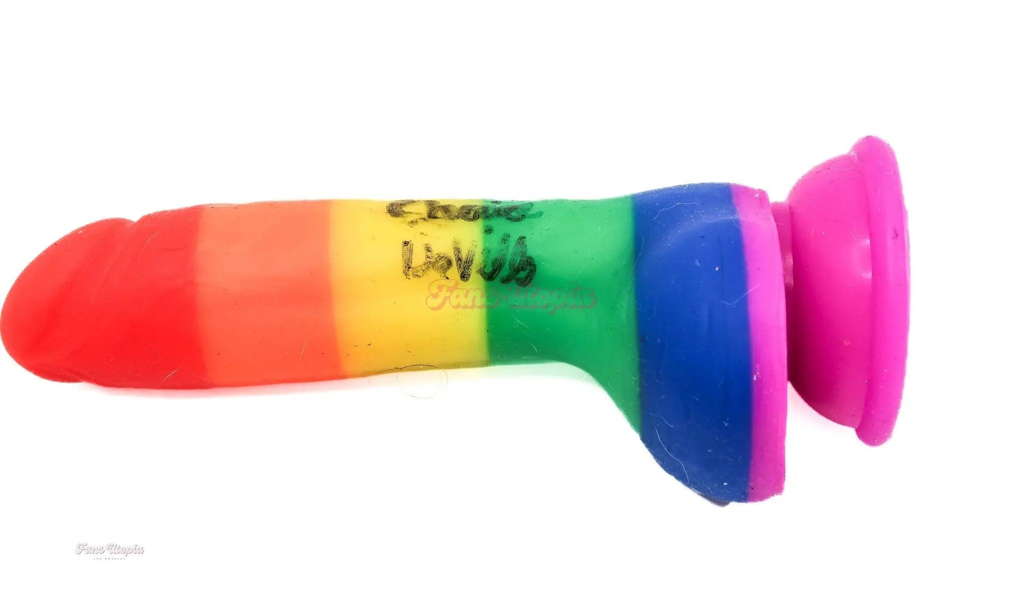 Cherie DeVille Autographed Rainbow Toy Large + Signed Polaroid Cherie DeVille