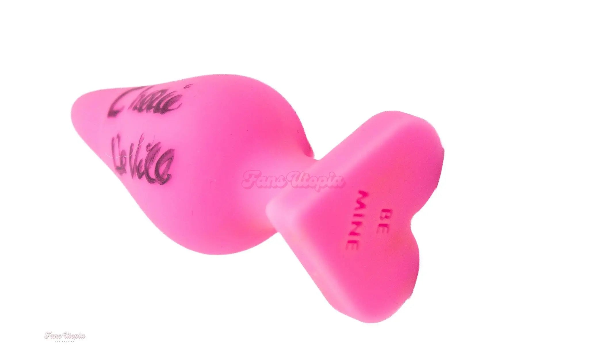 Cherie DeVille Autographed "Be Mine" Pink Plug + Signed Polaroid Cherie DeVille