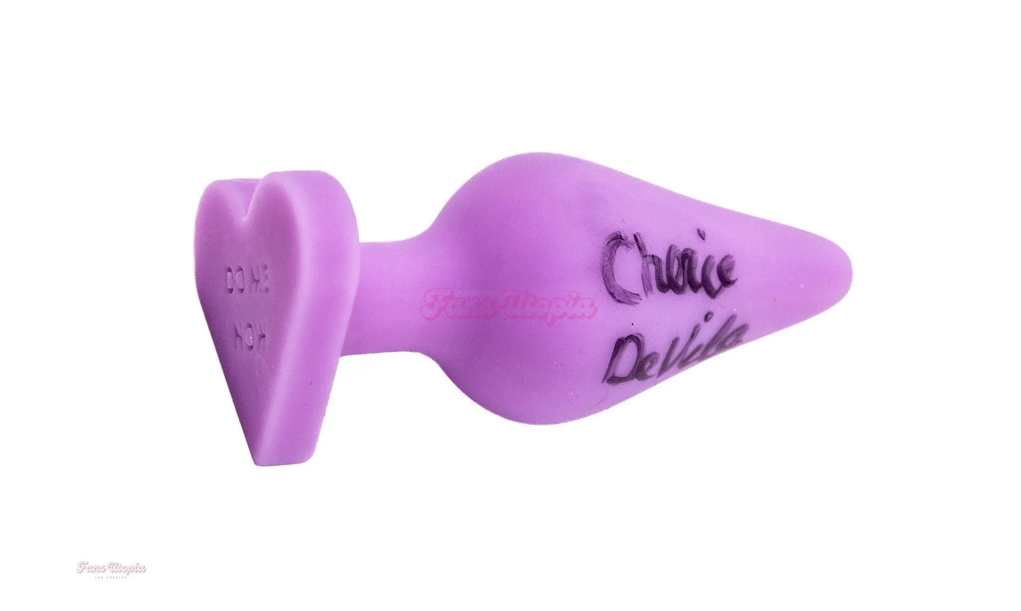 Cherie DeVille Autographed "Do Me Now" Purple Plug + Signed Polaroid Cherie DeVille