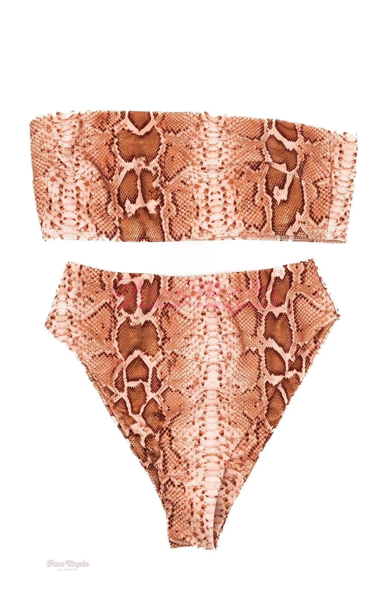 Cherie DeVille Snake Skin Bikini + Signed Polaroid Cherie DeVille
